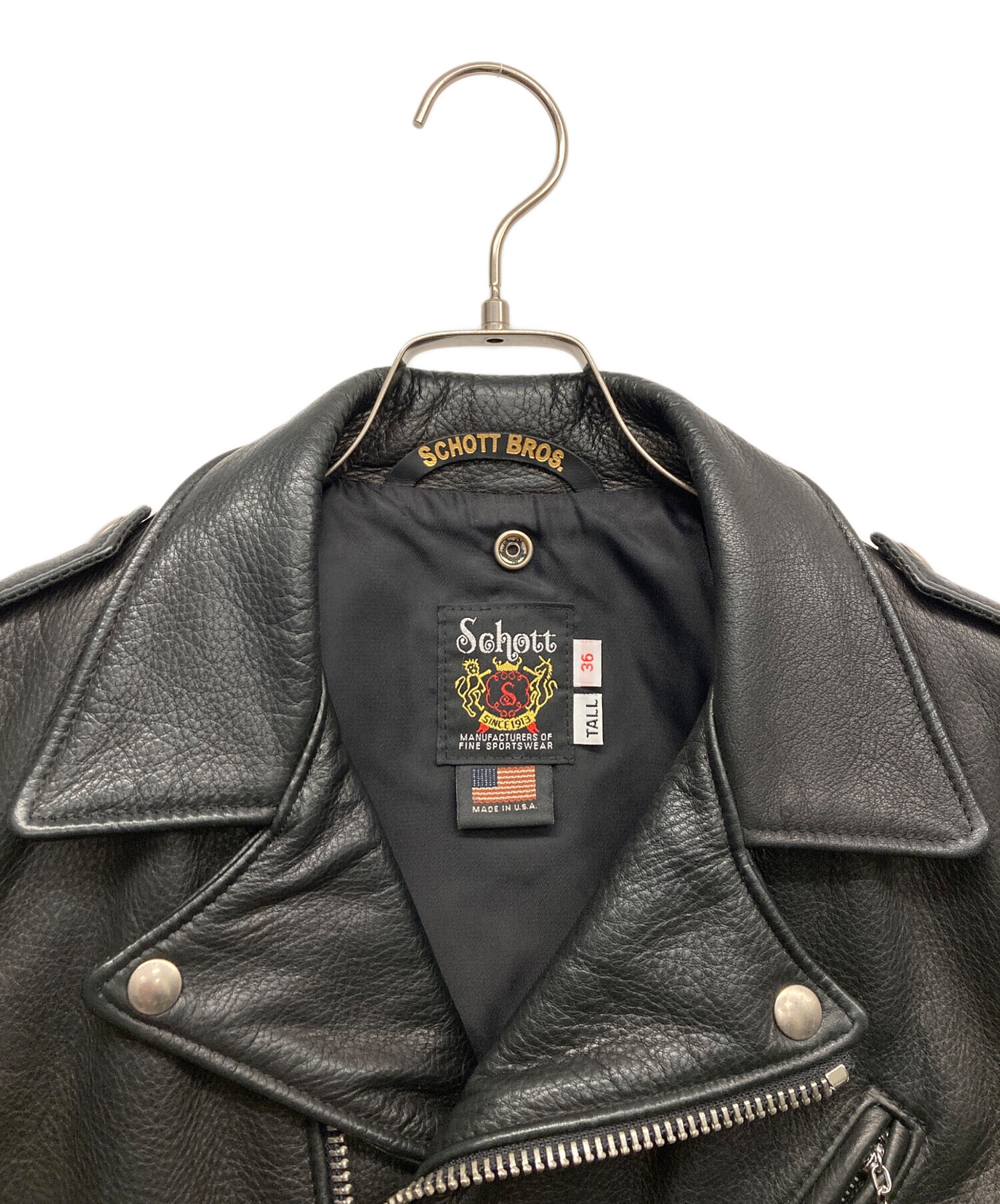 中古・古着通販】Schott (ショット) ワンスター ダブルライダース