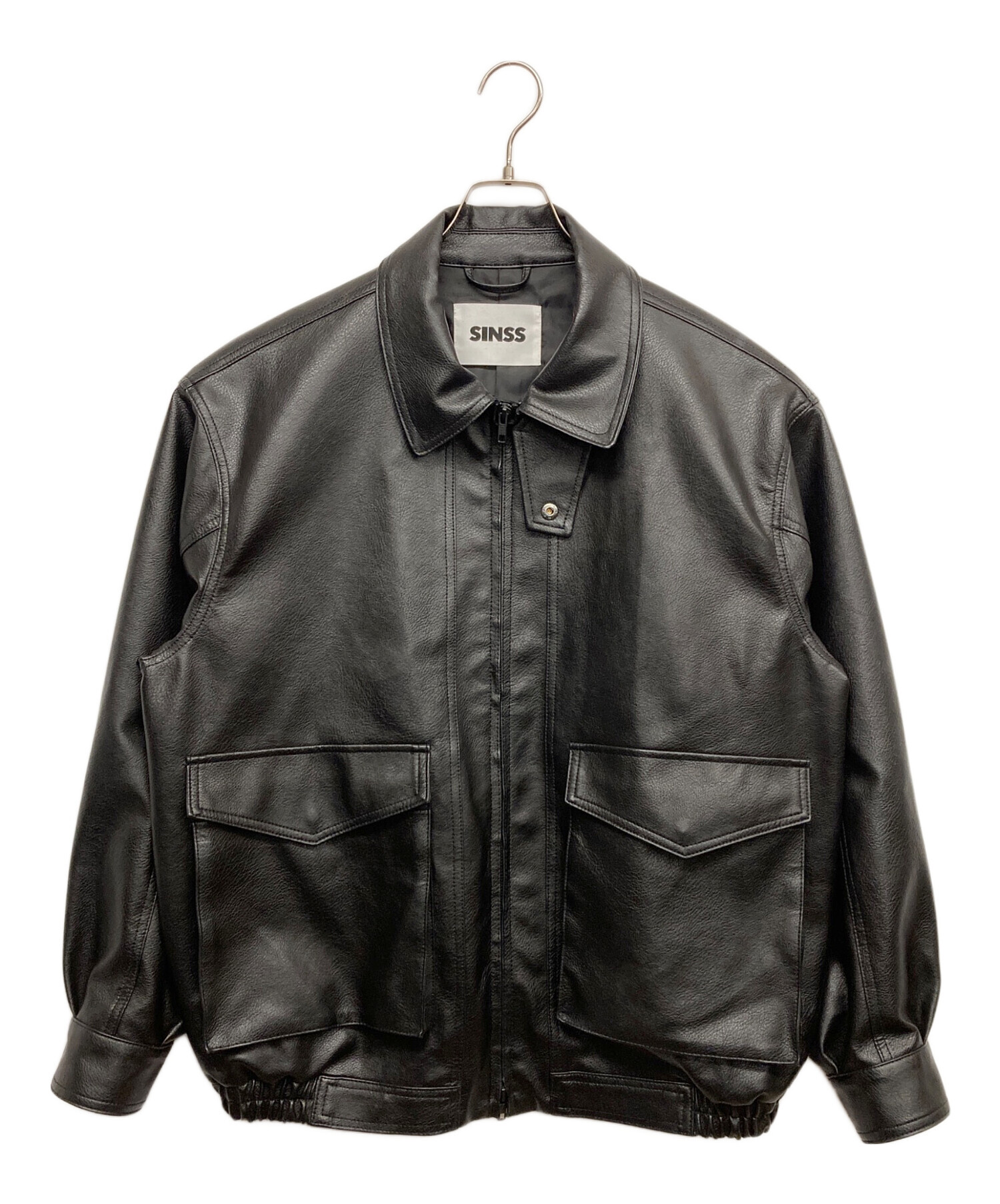 中古・古着通販】SINSS (シンス) Loose synthetic leather blouson