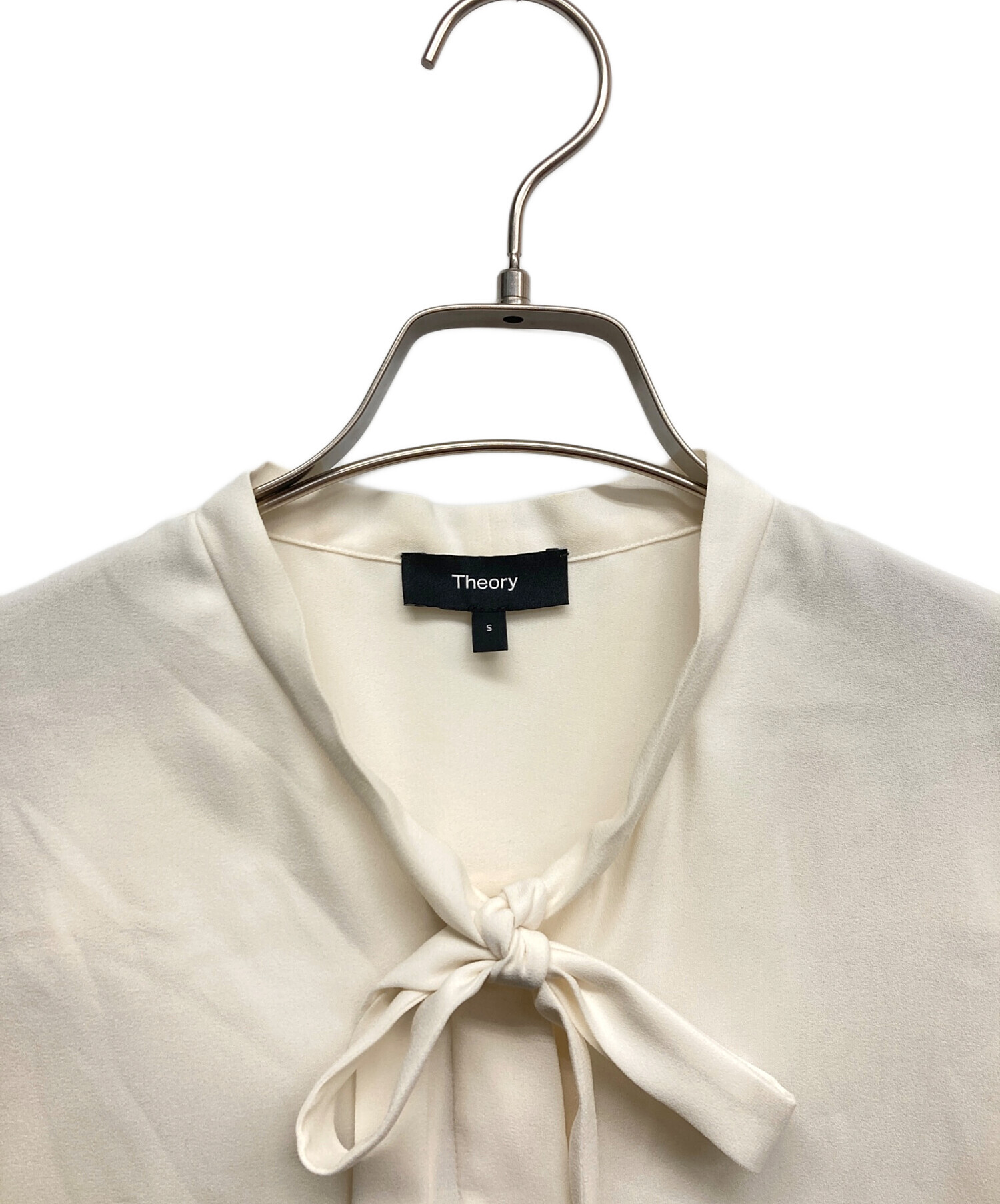 中古・古着通販】theory (セオリー) ボウタイブラウス ホワイト サイズ