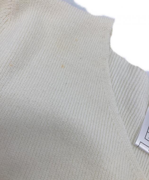中古・古着通販】CHANEL (シャネル) 半袖ニット ホワイト サイズ:42