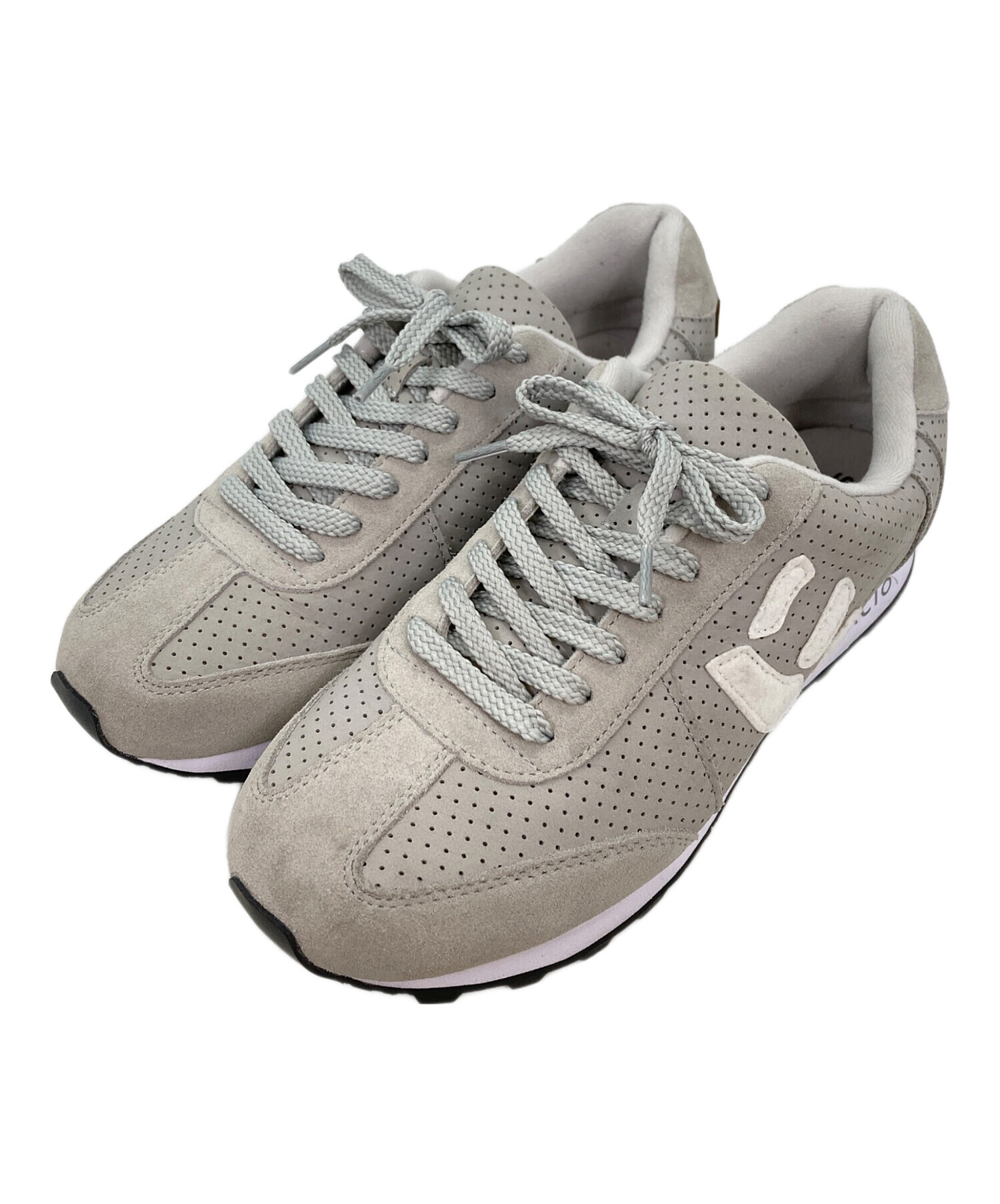 SANGACIO サンガッチョ スニーカー 26cm サンガッチョ スニーカー にゅ ホワイト×ブラウン SIZE 26.5cm