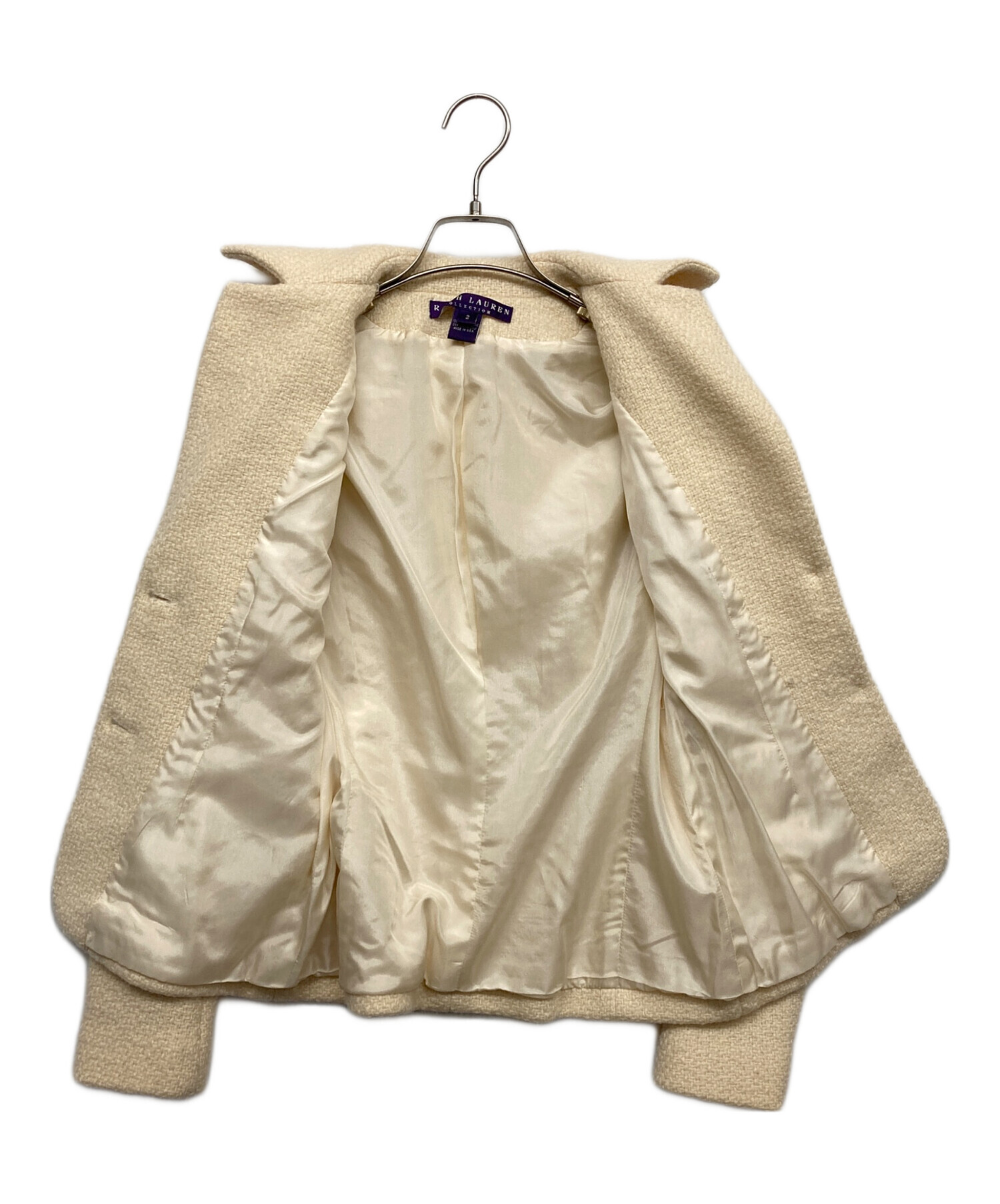 LAUREN Ralph Lauren ウールジャケット ベージュ 4 中古 中古・古着通販】RALPH LAUREN (ラルフローレン) ウールジャケット