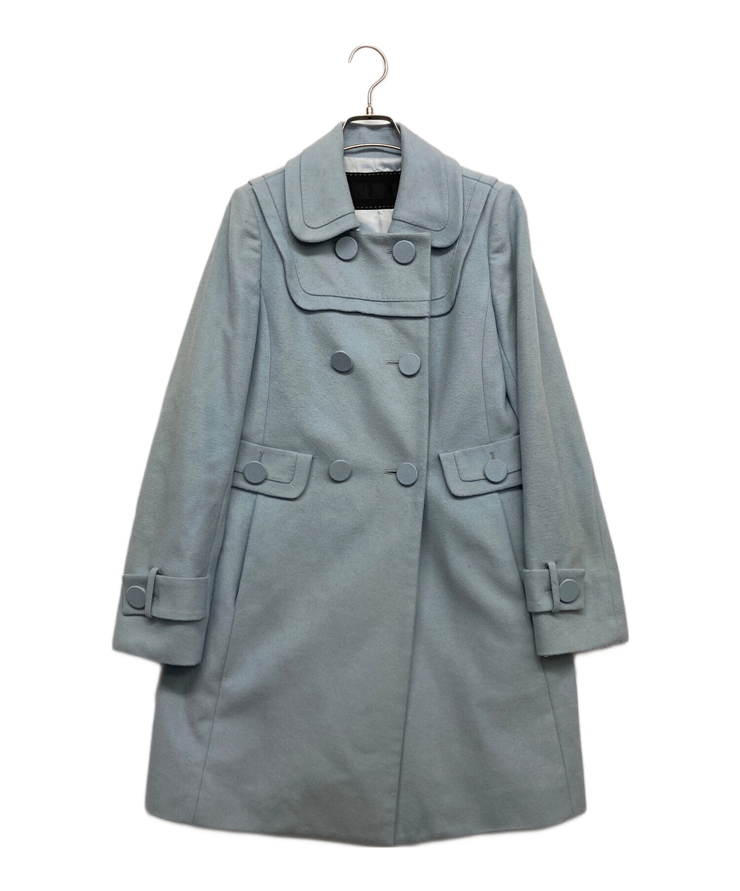 中古・古着通販】TO BE CHIC (トゥービーシック) ウールコート ブルー 