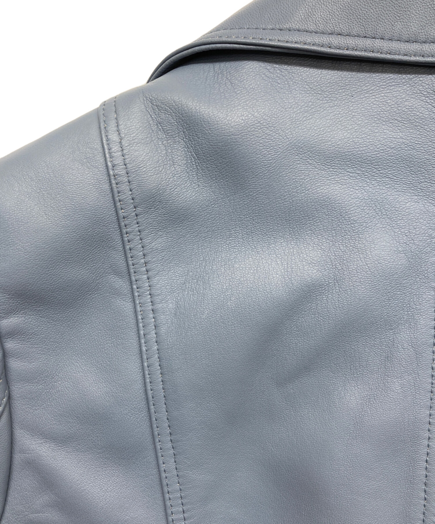 プールスタジオアリヴィエ　銀座マギー　イタリア製　ラムレザー　ジャケット プールスタジオアリヴィエ 銀座マギー イタリア製 ラムレザー