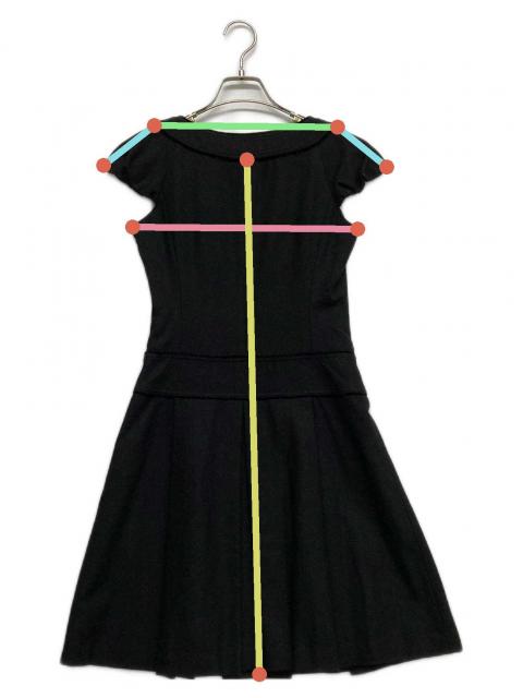 未使用級 バーバリーブルーレーベル ウール ノースリーブワンピース