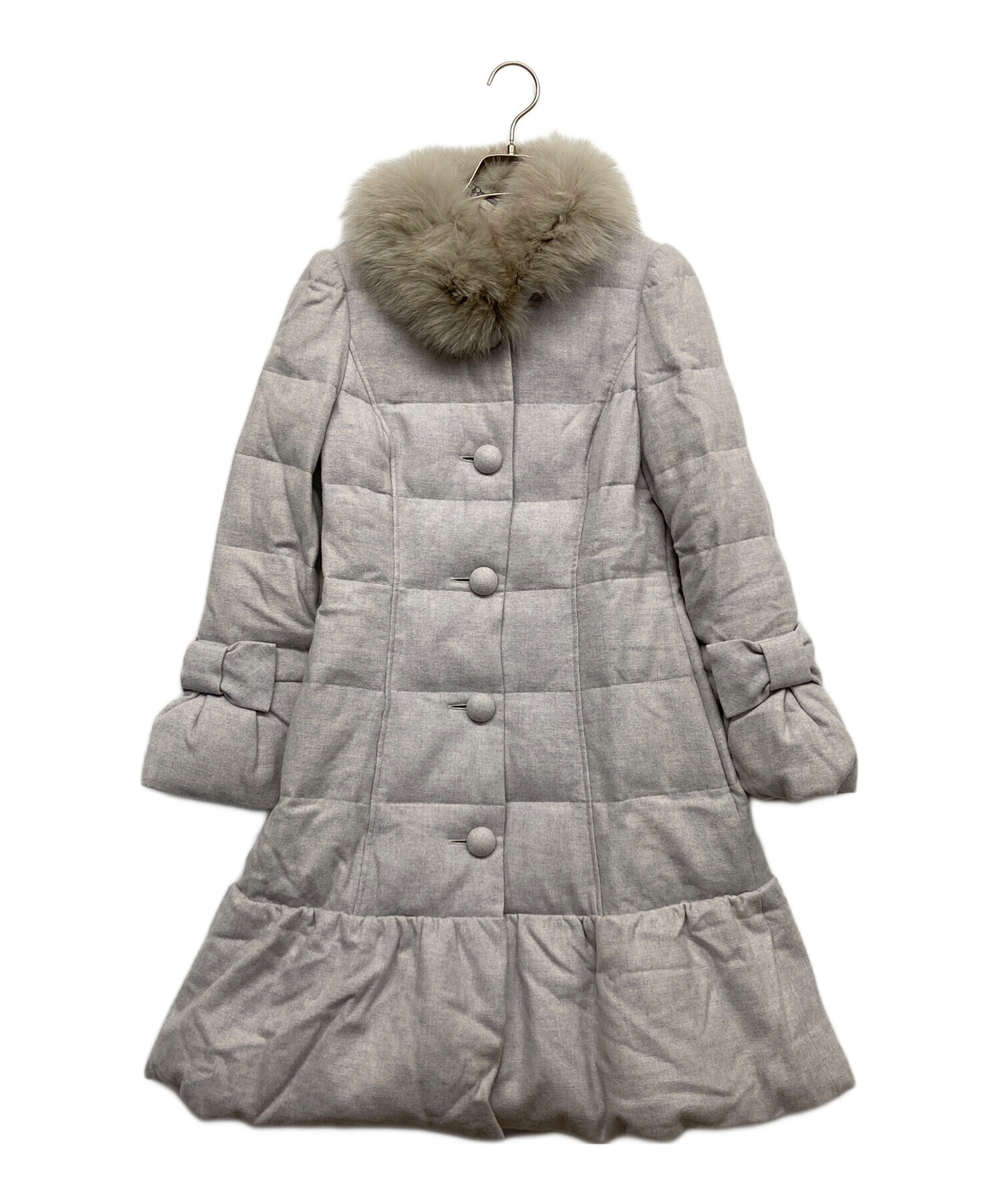 M'S GRACY ダウンコート　サイズ40 中古・古着通販】M'S GRACY (エムズグレイシー) ダウンコート グレー