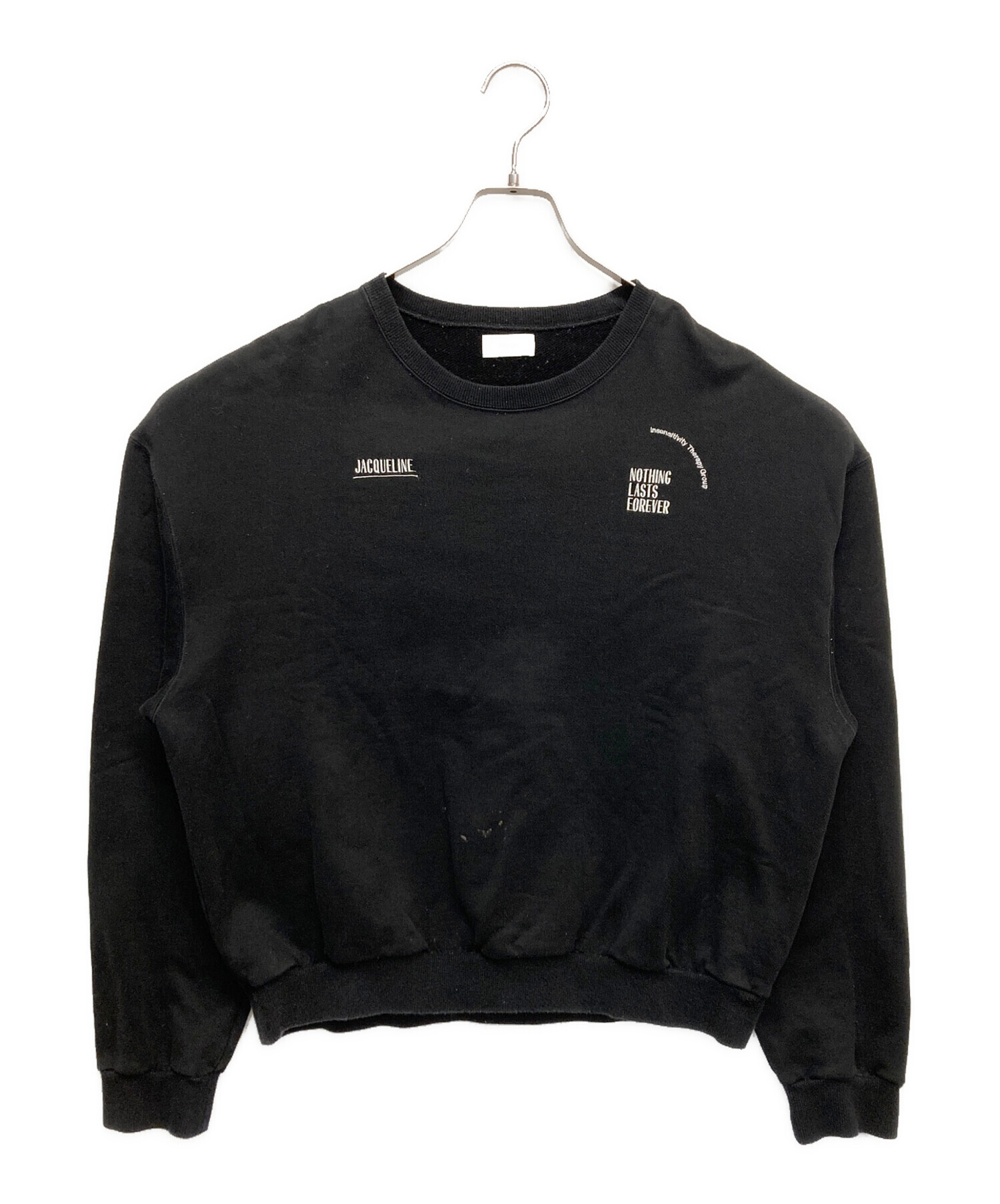 中古・古着通販】ALLEGE (アレッジ) Crewneck Sweat ブラック サイズ:2 