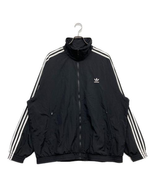 レア！adidas アディダス★トラックジャケット★中古品【ヴィンテージ】黒 中古・古着通販】adidas (アディダス) アディカラー ウーブン