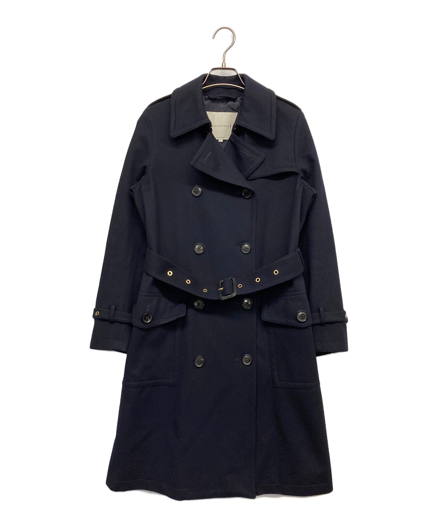 美品＊英国製MACKINTOSH マッキントッシュ　紺 ウールコート　ネイビー 中古・古着通販】MACKINTOSH (マッキントッシュ) ウールコート