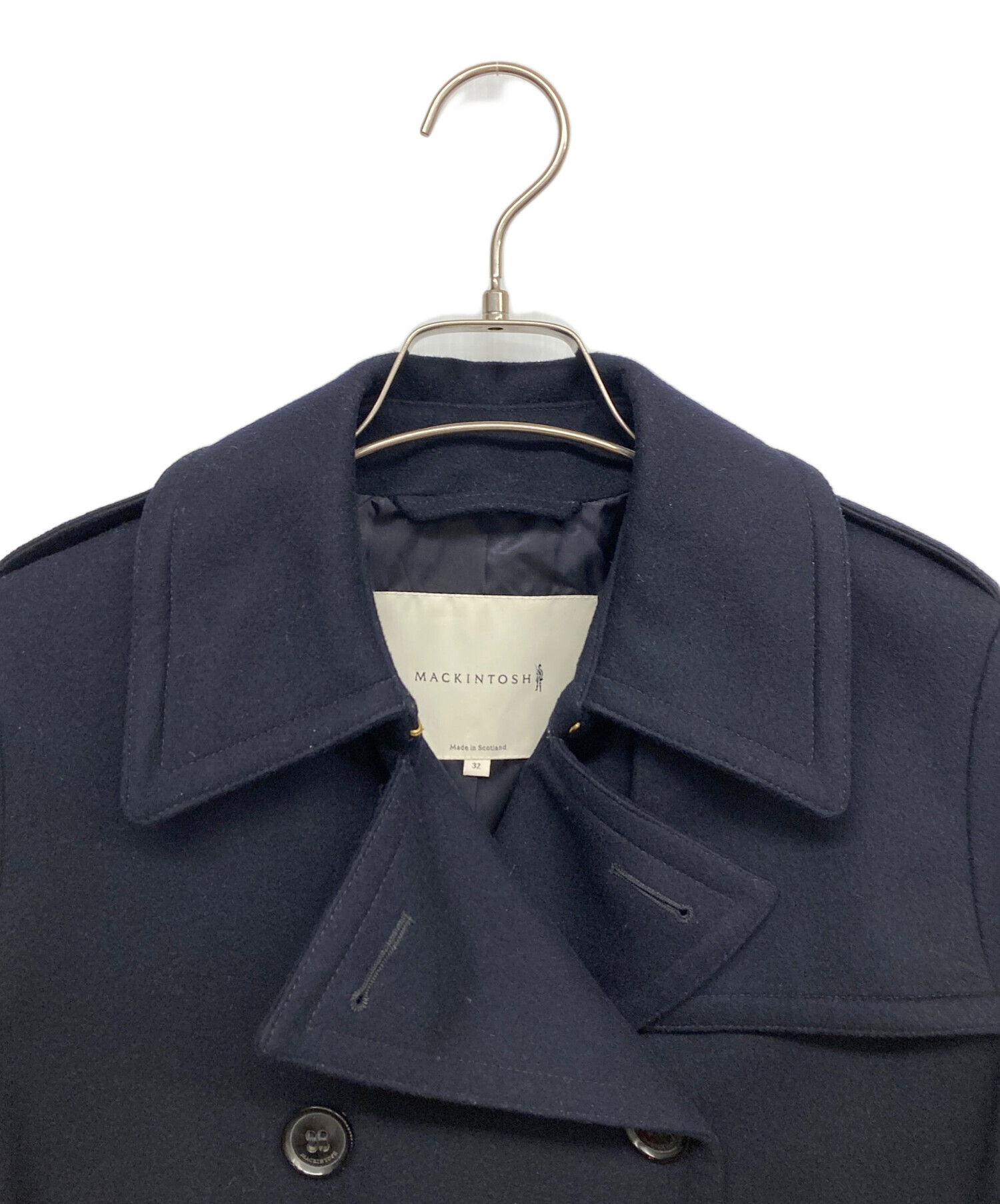 MACKINTOSH ネイビー ウールコート MACKINTOSH - マッキントッシュ コート ウール ステンカラー