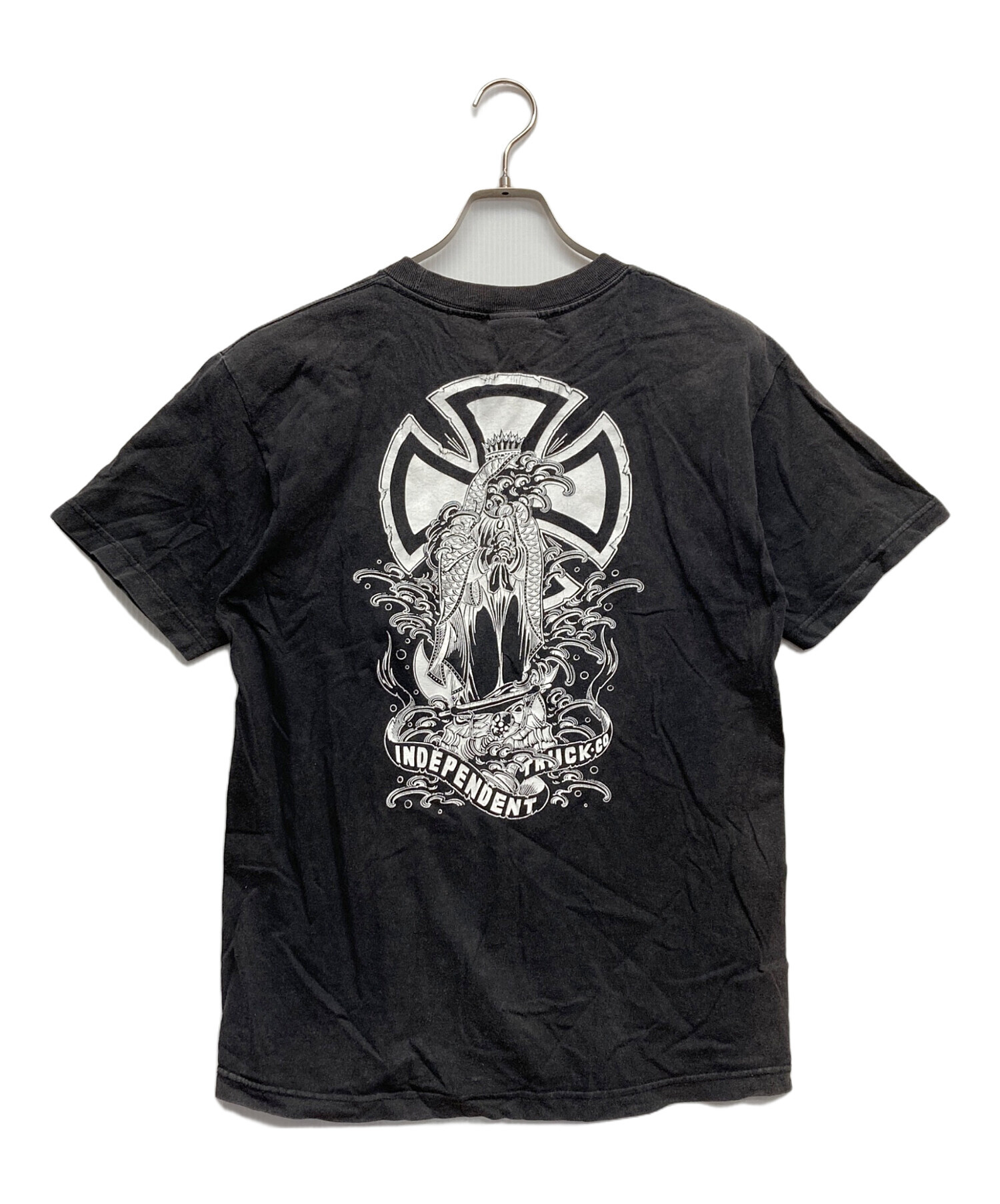 期間限定価格 90s-00s INDEPENDENT プリントTシャツ ブラック 中古・古着通販】INDEPENDENT (インディペンデント) プリントTシャツ