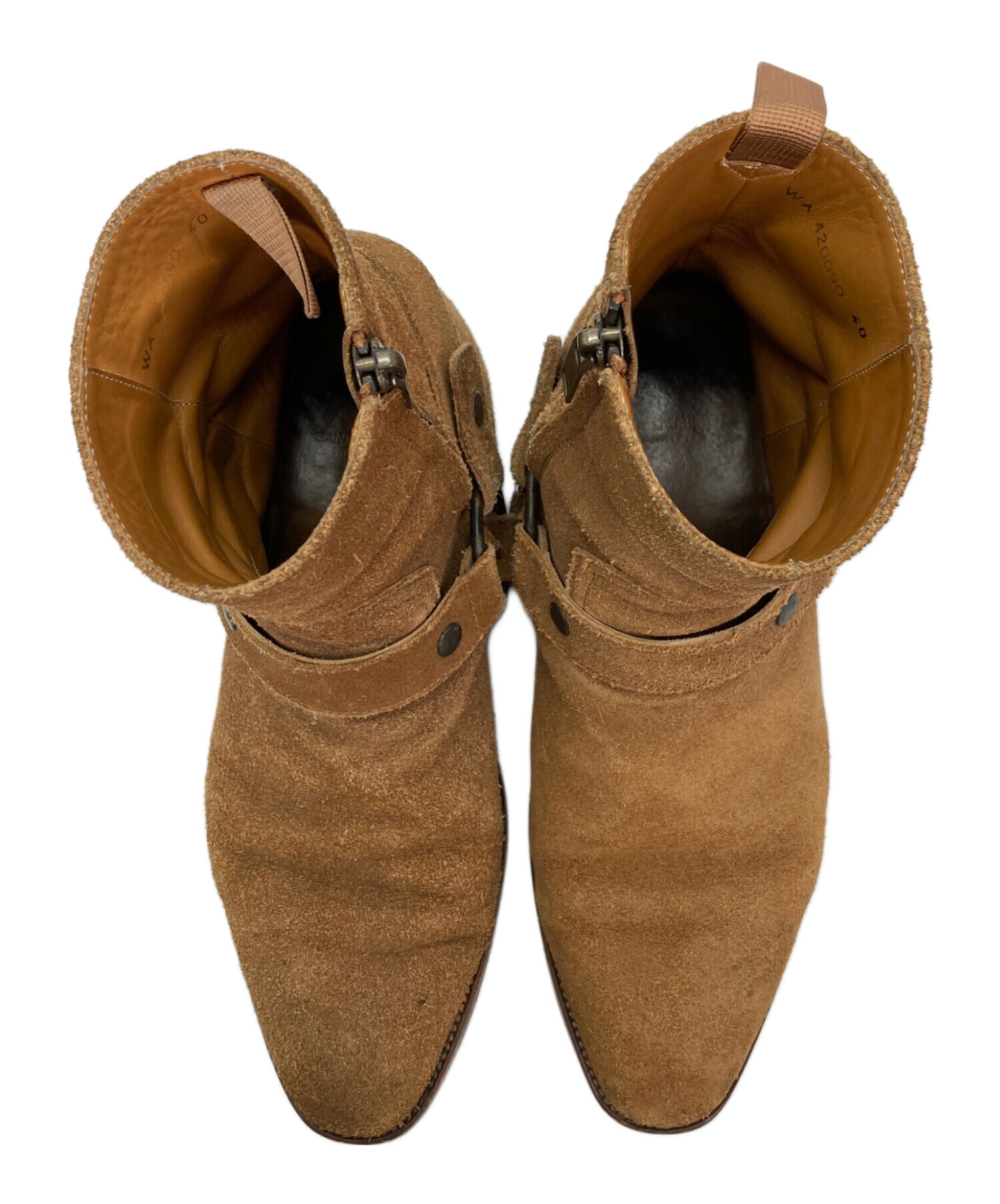 SAINT LAURENT PARIS スエード ブーツ 40 中古・古着通販】Saint Laurent Paris (サンローランパリ) スエード