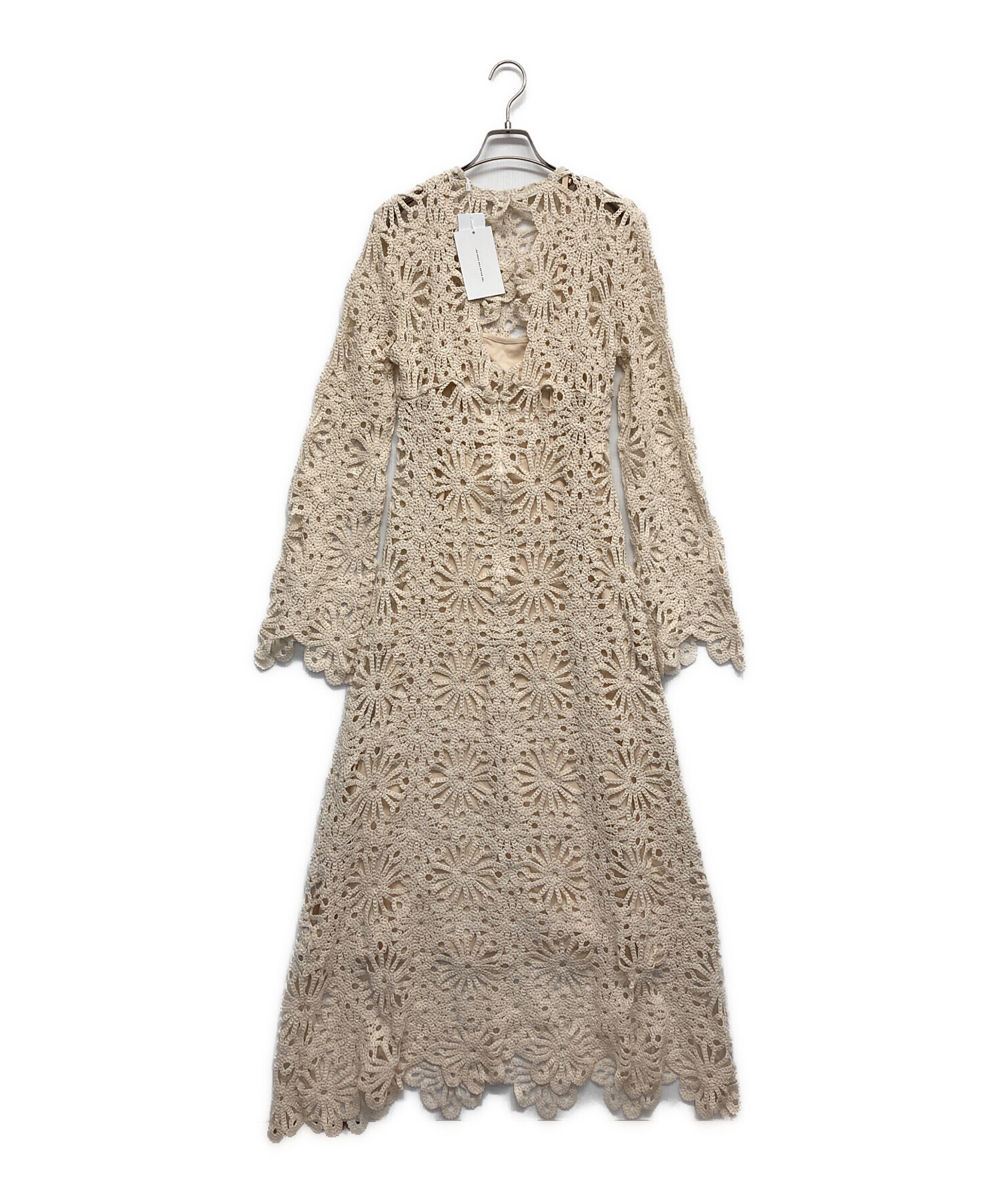 中古・古着通販】AMERI (アメリ) MEDI FLOWER SAINT LACE DRESS ピンク