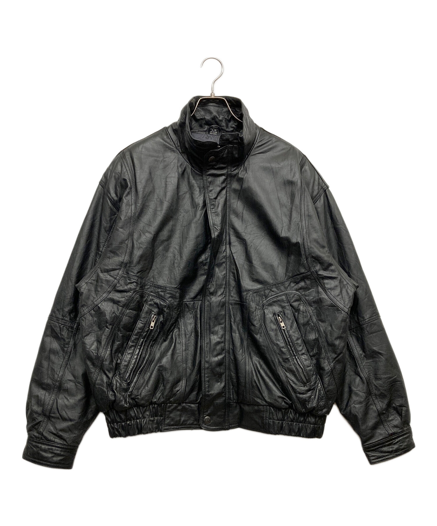 レザージャケット　古着　ブラック　XL相当 Levi's リーバイス レザージャケット メンズXL相当 古着 スポーツ
