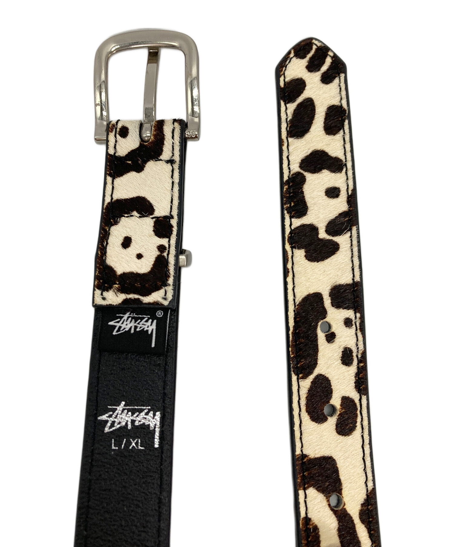 中古・古着通販】stussy (ステューシー) ハラコベルト ブラック