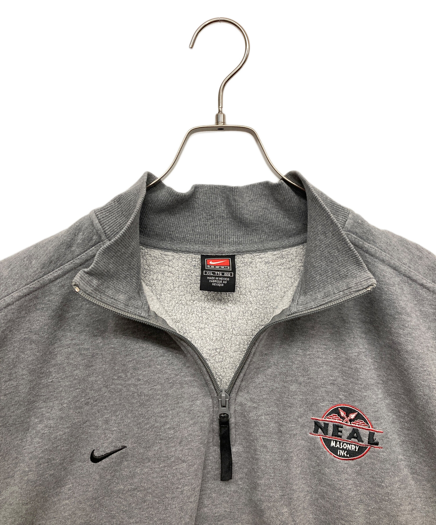 中古・古着通販】NIKE (ナイキ) ハーフジップスウェット グレー サイズ