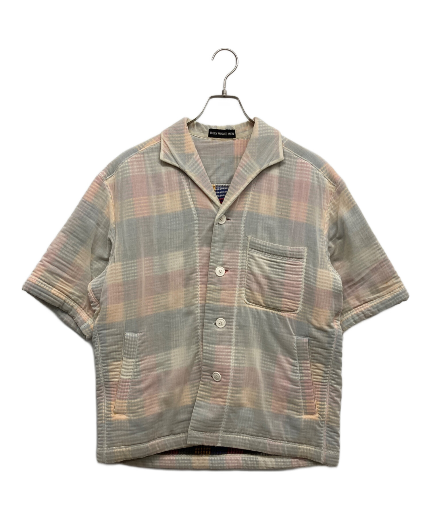 中古・古着通販】ISSEY MIYAKE MEN (イッセイミヤケメン) 半袖デザイン 