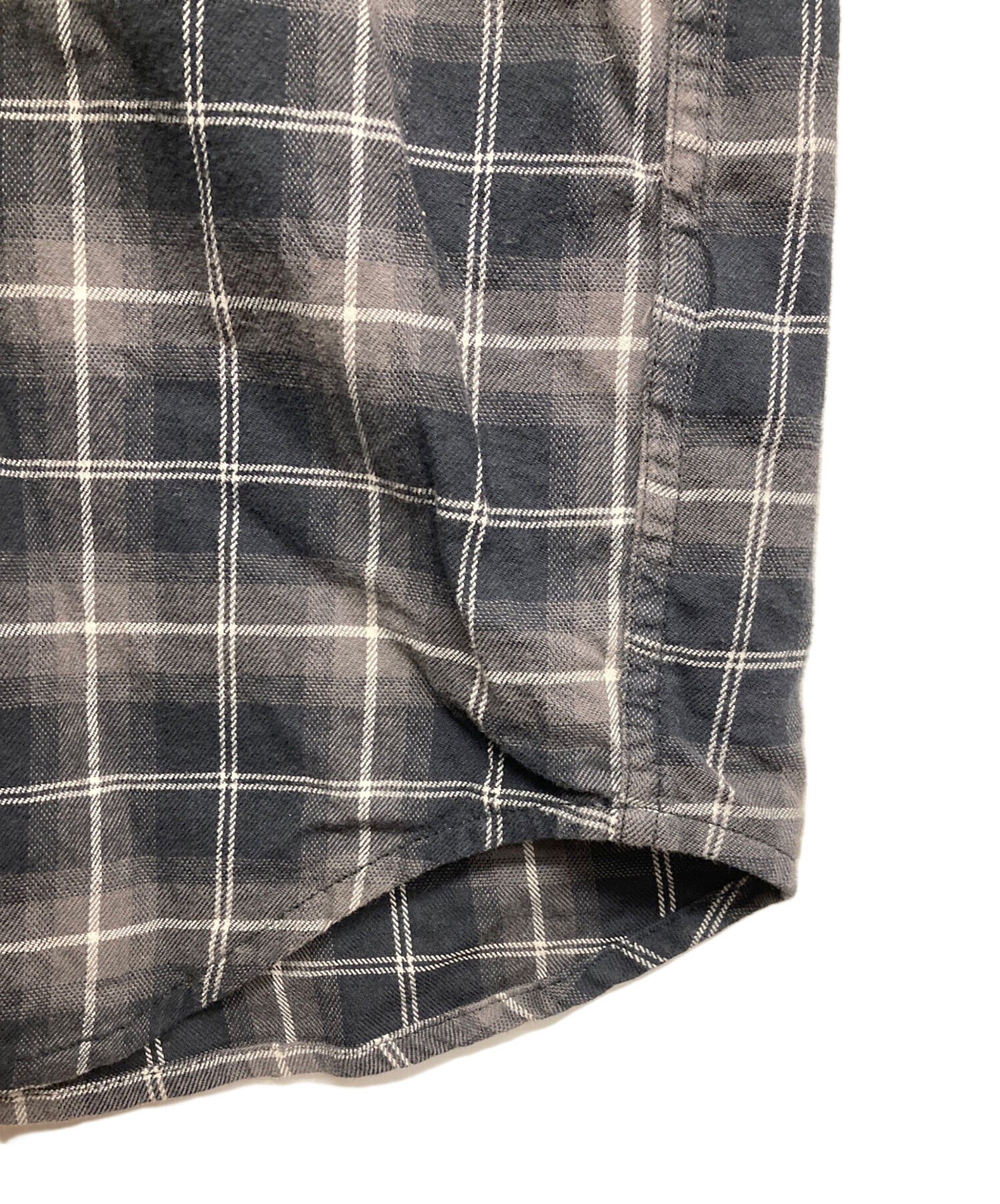 中古・古着通販】DIESEL (ディーゼル) チェックシャツ ブラック サイズ