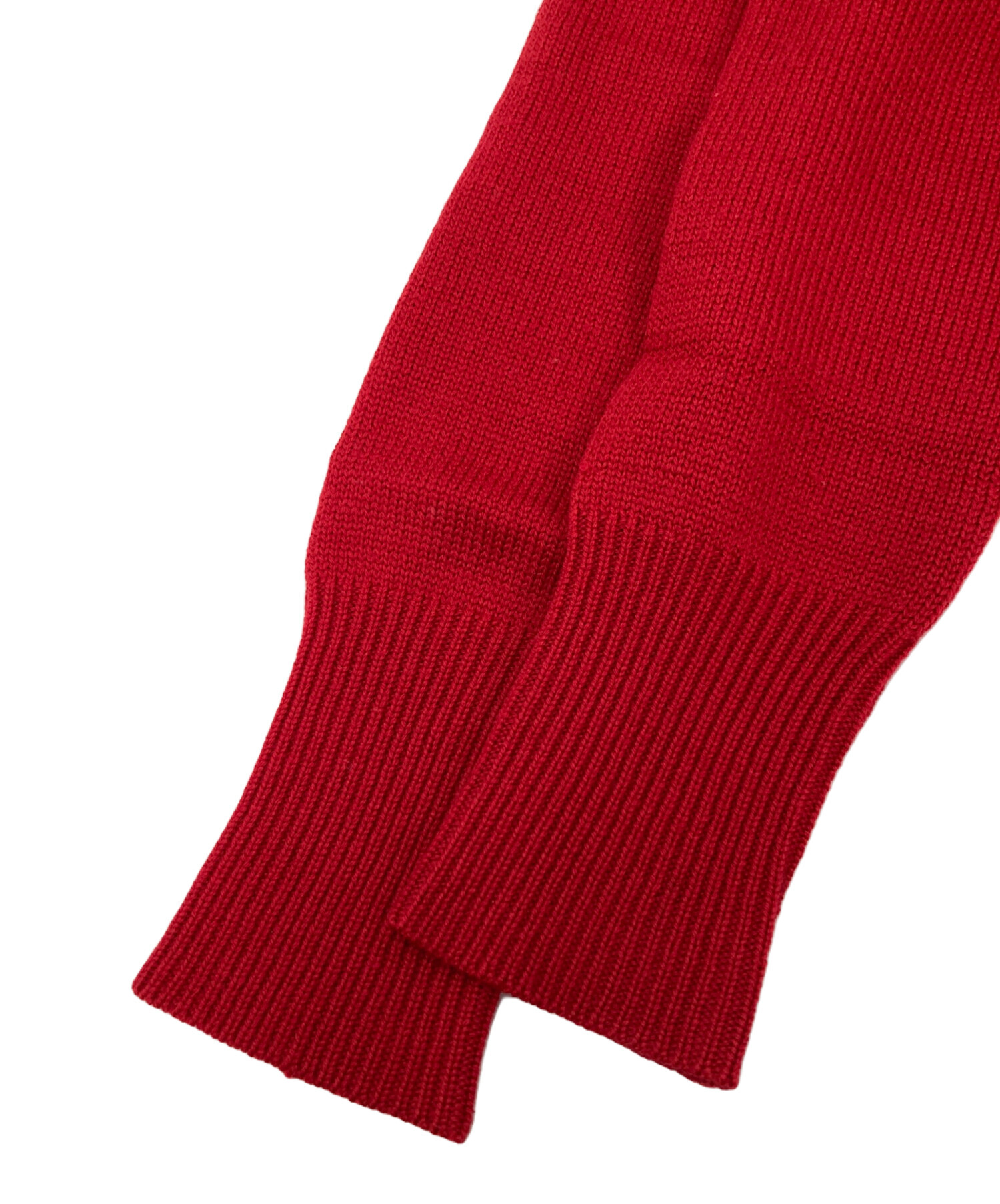 中古・古着通販】BURBERRY (バーバリー) ジップアップニット レッド