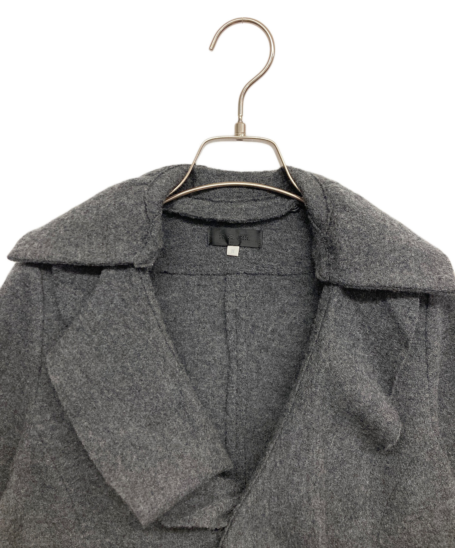 中古・古着通販】TO BE CHIC (トゥービーシック) ニットコート グレー