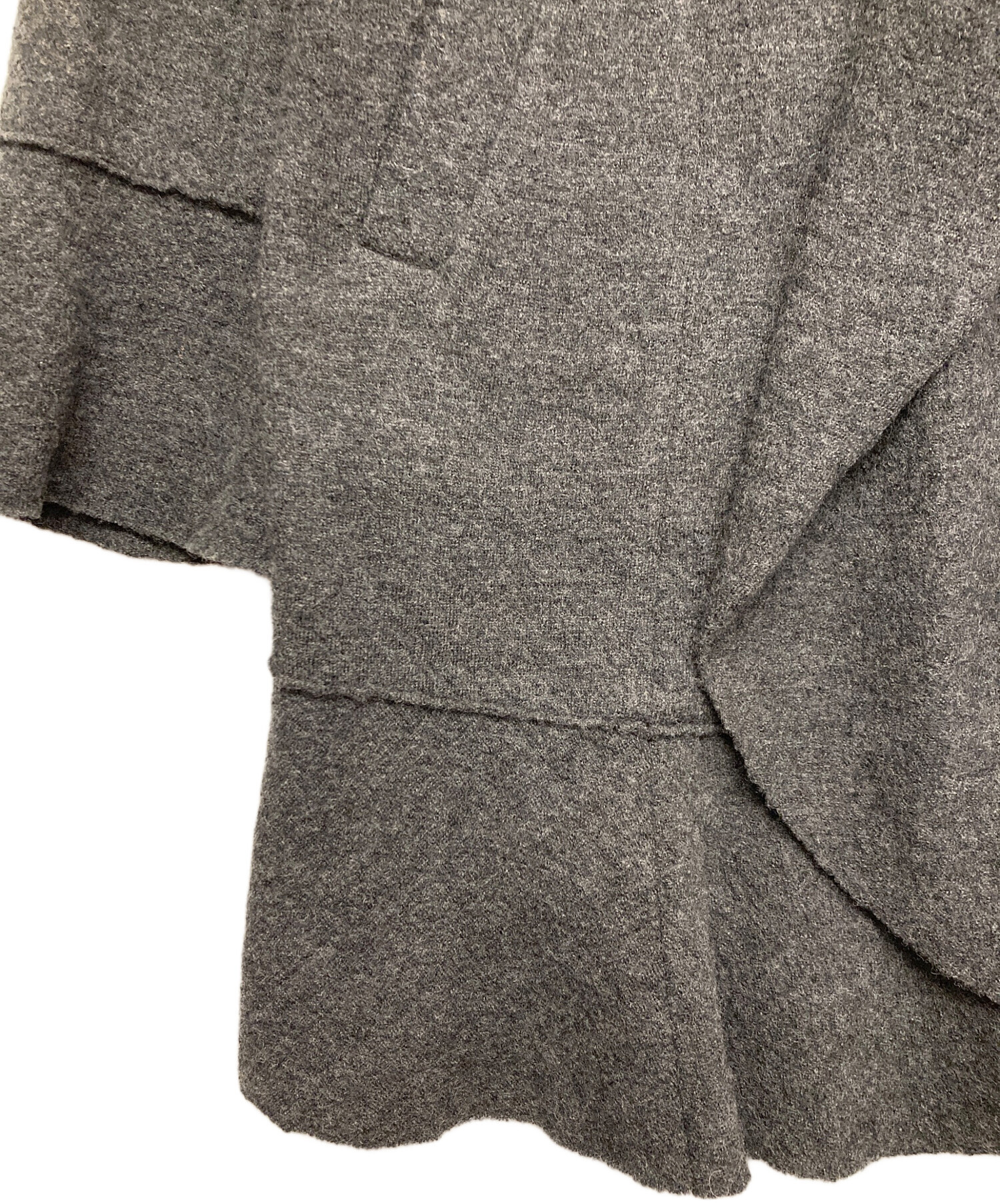 中古・古着通販】TO BE CHIC (トゥービーシック) ニットコート グレー