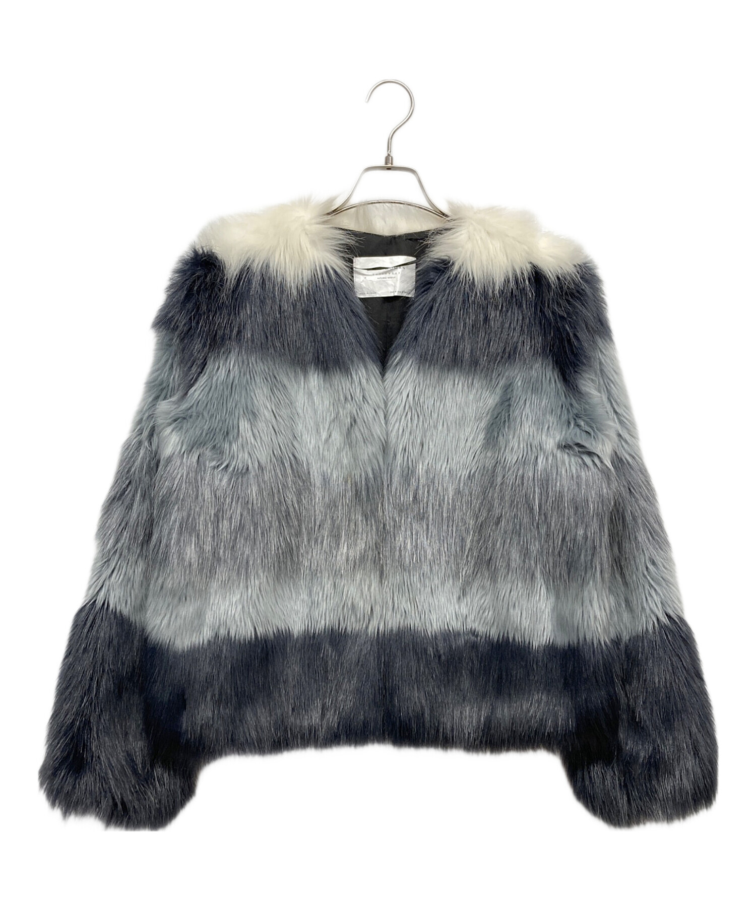 中古・古着通販】ZARA (ザラ) フェイクファーブルゾン オレンジ サイズ 