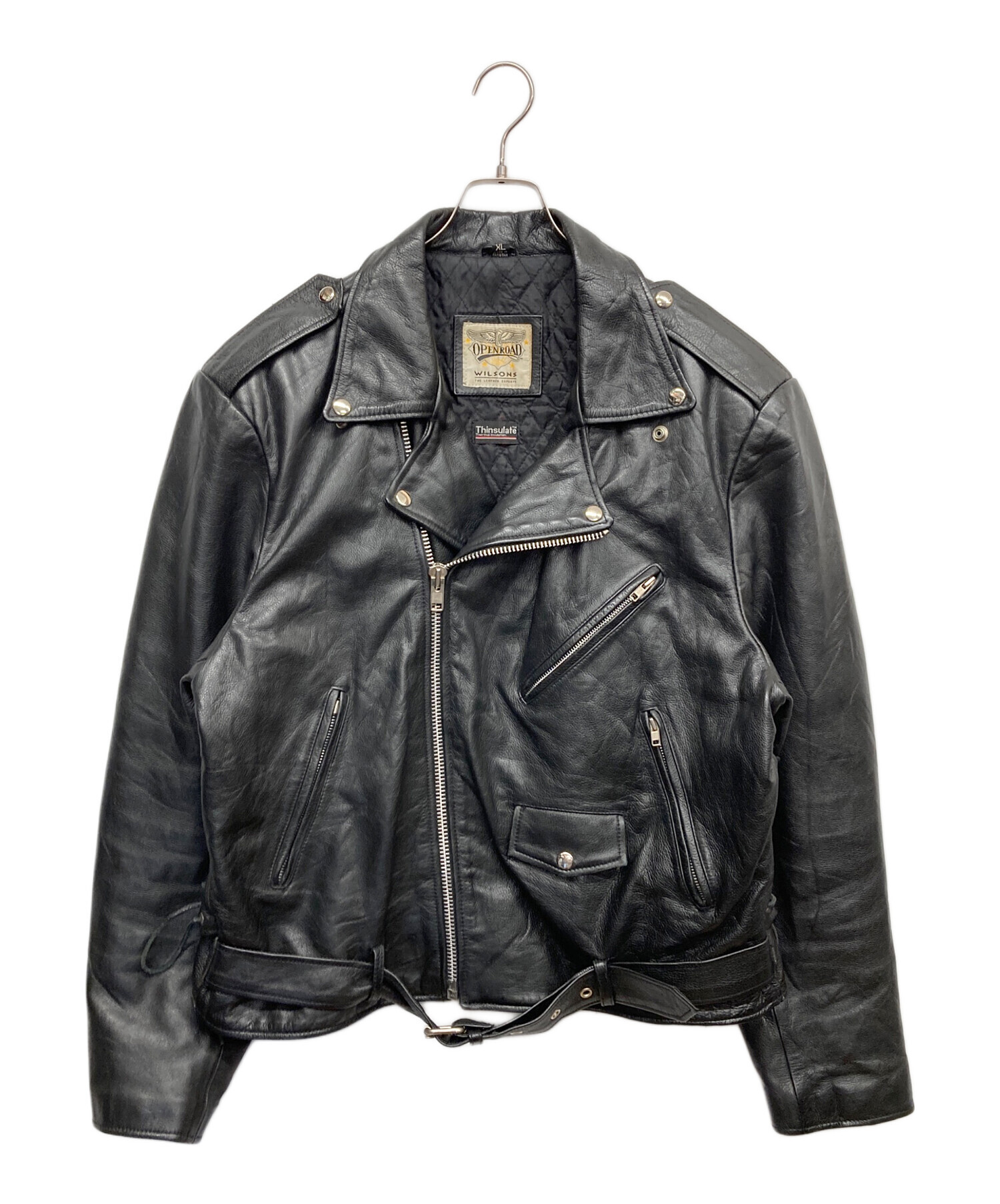 90s WILSONS vintageライダースジャケット　ハードロック 中古・古着通販】OPENROAD WILSONS (オープンロード) レザーライダース