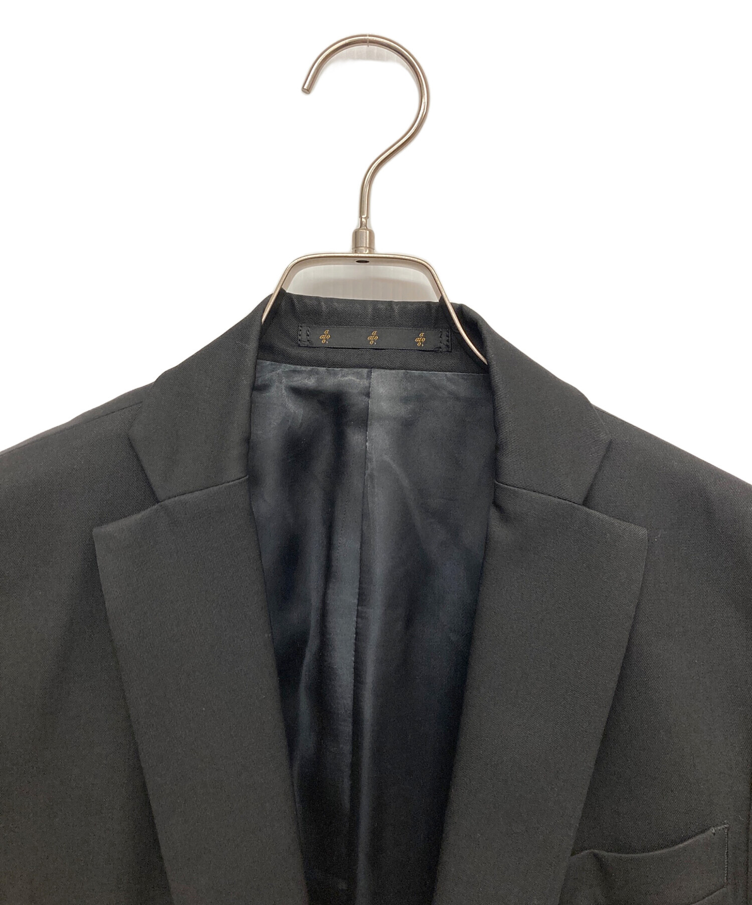 中古・古着通販】ato (アトウ) 2Bテーラードジャケット ブラック