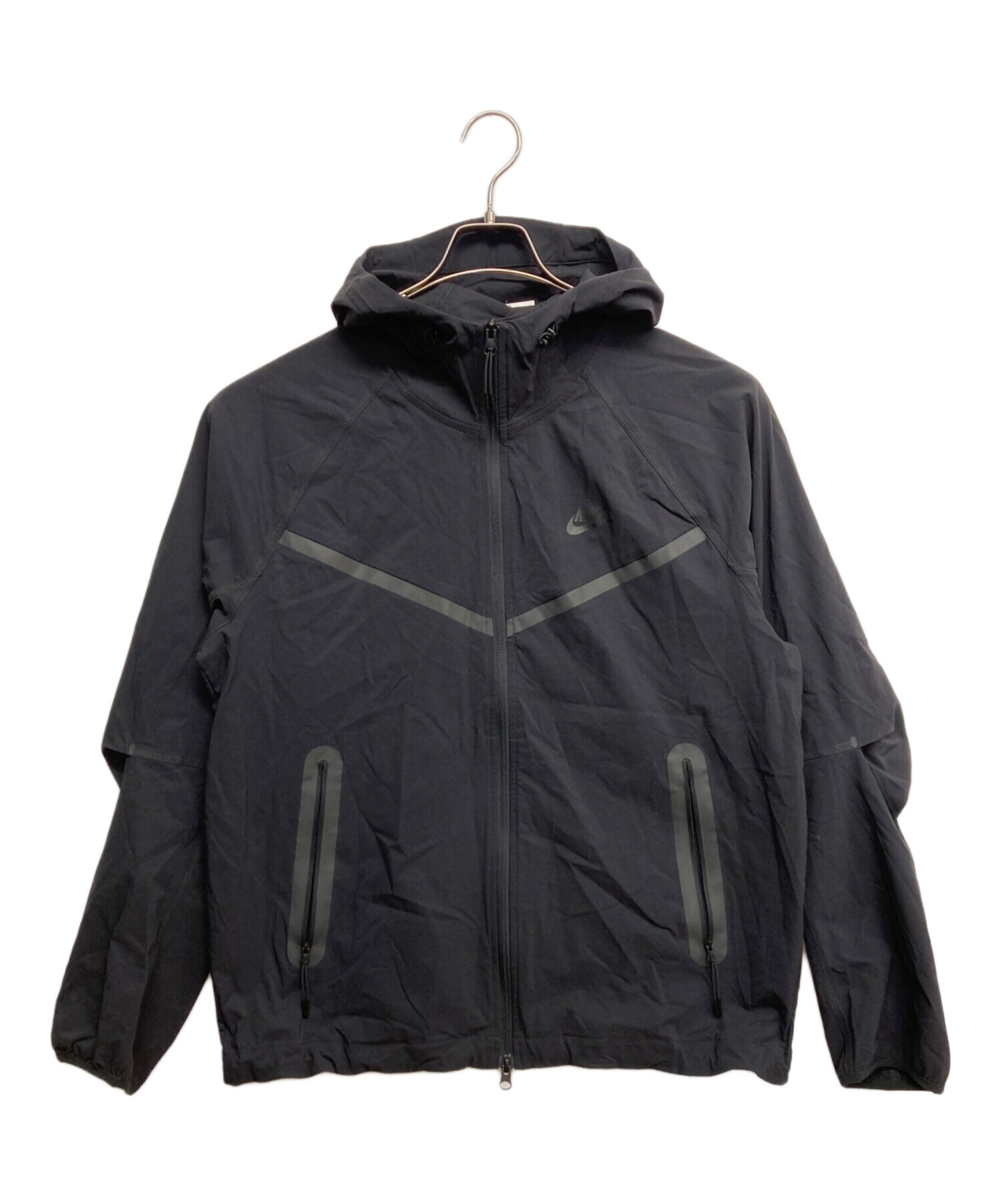 中古・古着通販】NIKE (ナイキ) ナイロンジャケット ブラック サイズ:S 