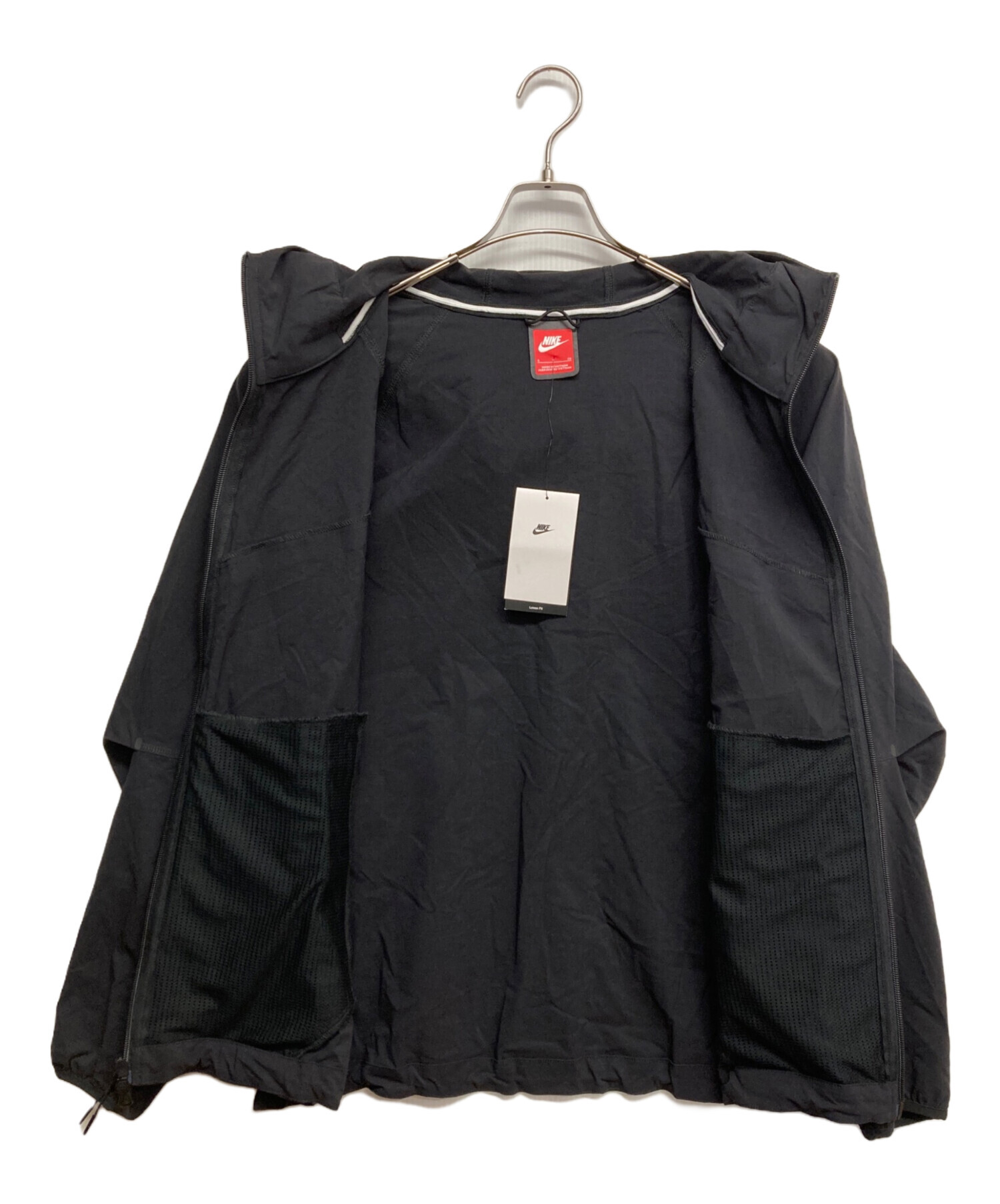 中古・古着通販】NIKE (ナイキ) ナイロンジャケット ブラック サイズ:S 