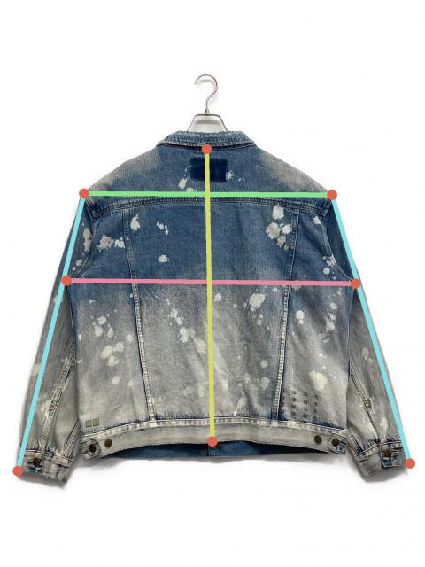 中古・古着通販】Ksubi (スビ) ブリーチ加工デニムジャケット ブルー