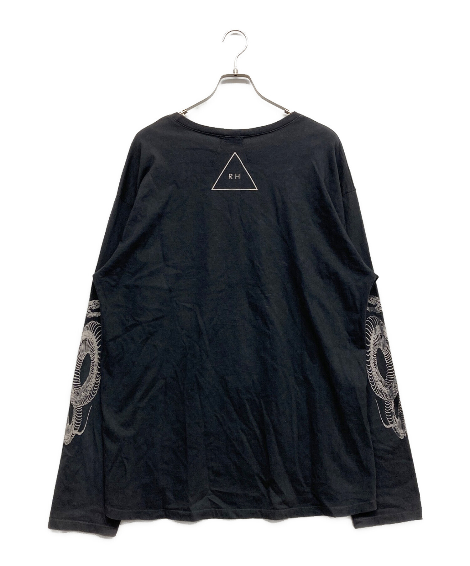 中古・古着通販】RHUDE (ルード) プリントカットソー ブラック サイズ 
