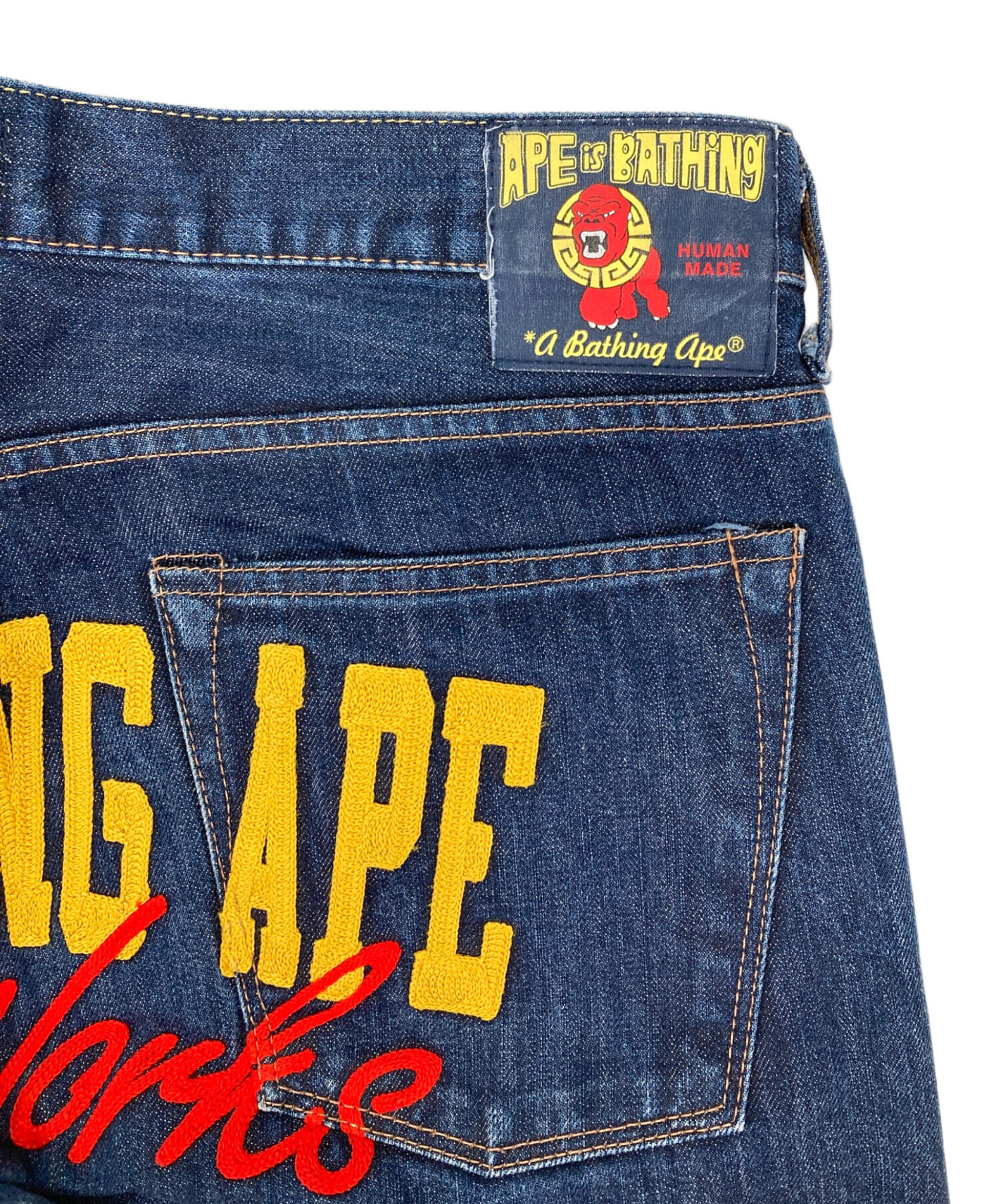 中古・古着通販】A BATHING APE (ア ベイシング エイプ) 豪華刺繍ロゴ