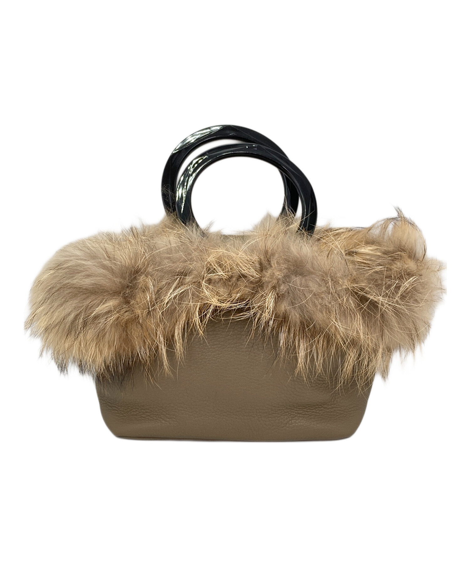 中古・古着通販】VIOLAd'ORO (ヴィオラドーロ) ファーハンドバッグ