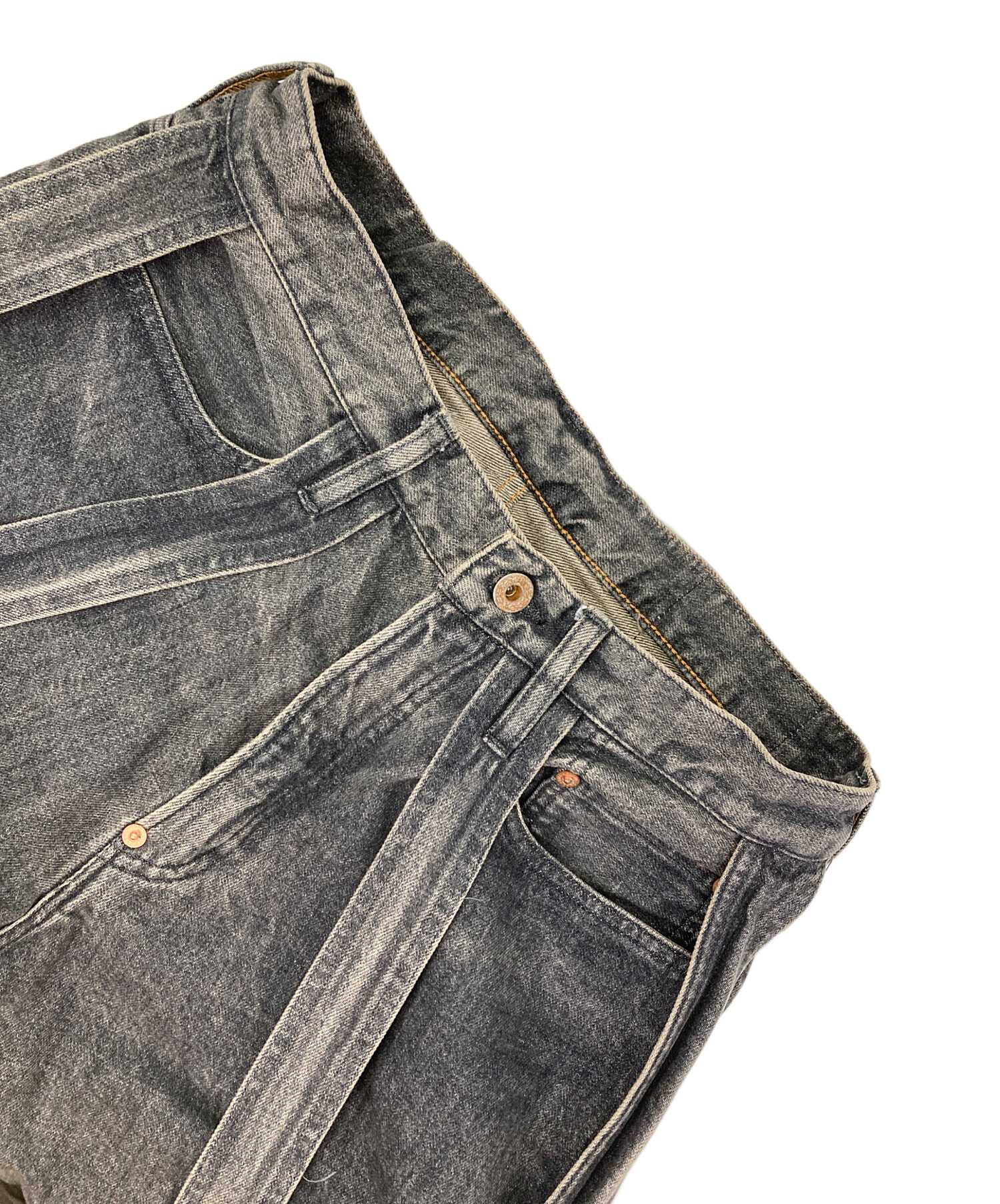 中古・古着通販】SUGARHILL (シュガーヒル) CAGED DENIM PANTS グレー 