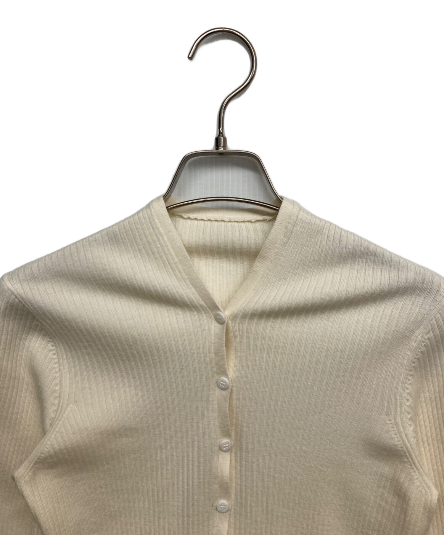 Plage プラージュ カーディガン F ベージュ 【古着】【中古】 中古・古着通販】Plage (プラージュ) テープヤーン アゼ カーディガン