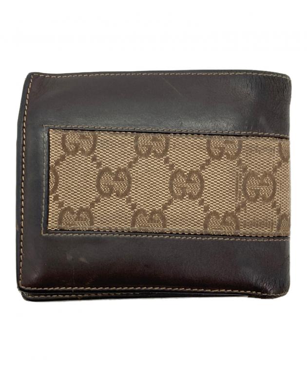 GUCCI 二つ折り財布 キャンバス ベージュ グッチ 【公式通販】