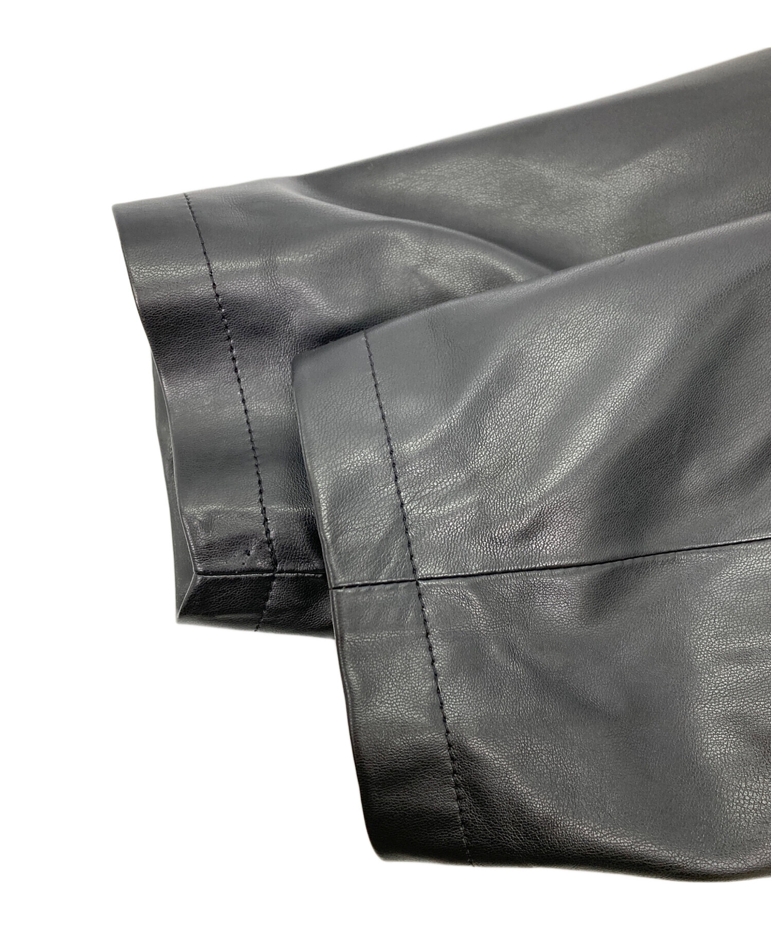 中古・古着通販】Gajess (ガジェス) レザージャケット ブラック サイズ