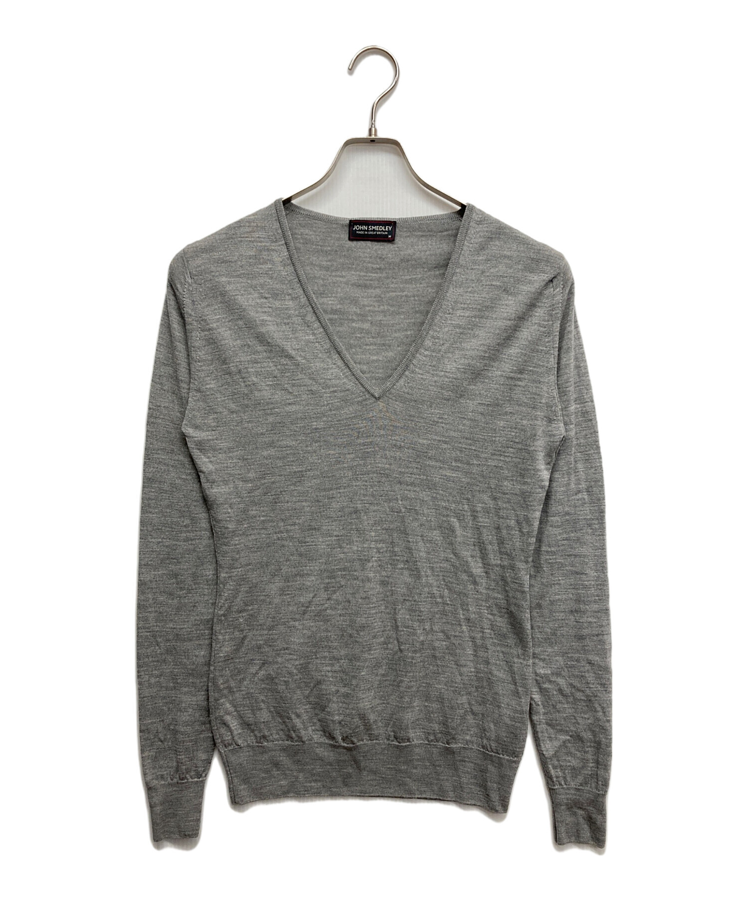 中古・古着通販】JOHN SMEDLEY (ジョンスメドレー) 薄手ニット グレー