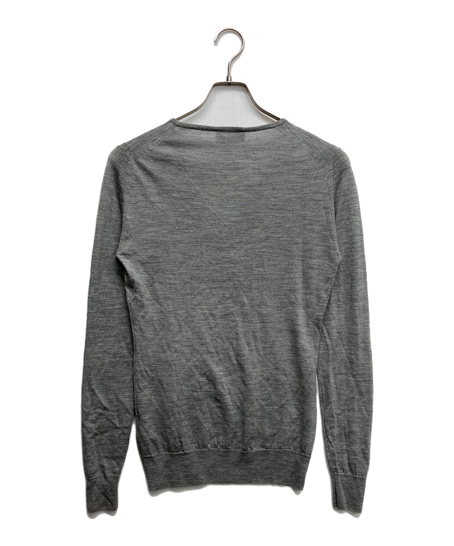 中古・古着通販】JOHN SMEDLEY (ジョンスメドレー) 薄手ニット グレー