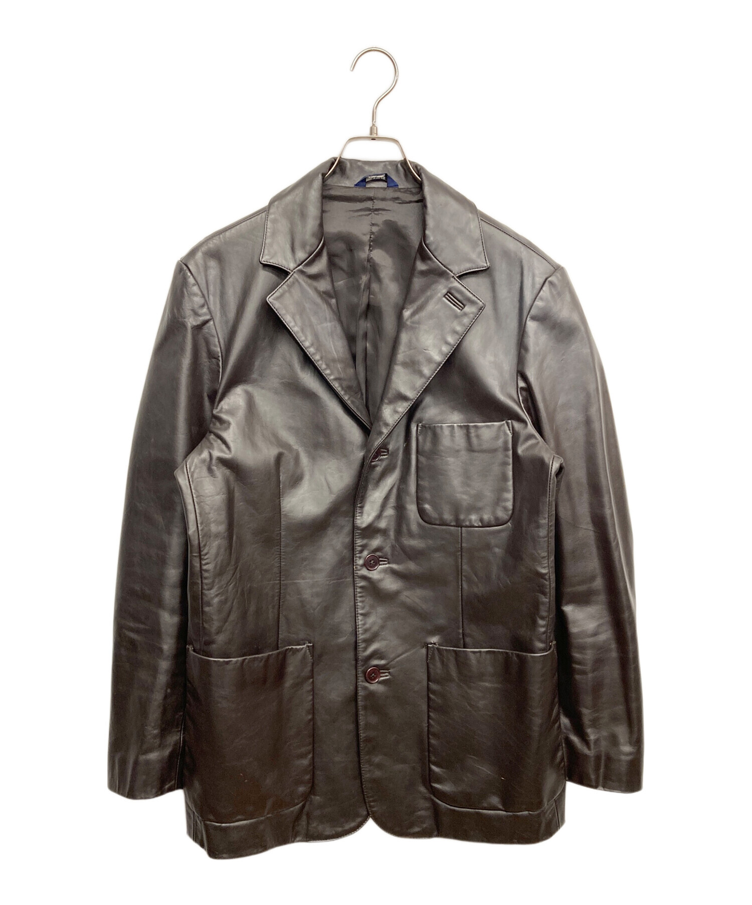 中古・古着通販】GAP (ギャップ) レザーカーコート ブラウン サイズ:S