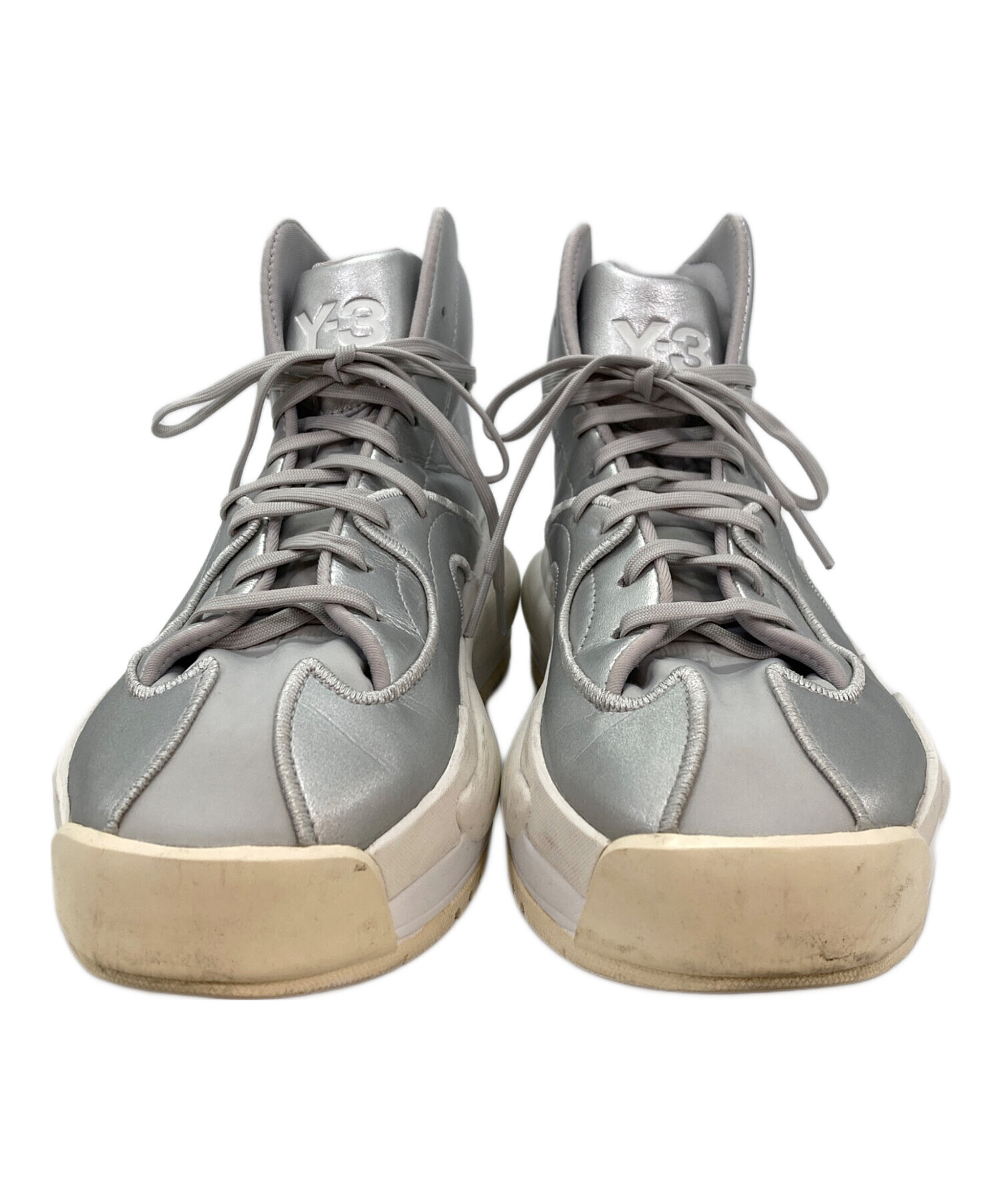 中古・古着通販】Y-3 (ワイスリー) HOKORIハイカットスニーカー グレー