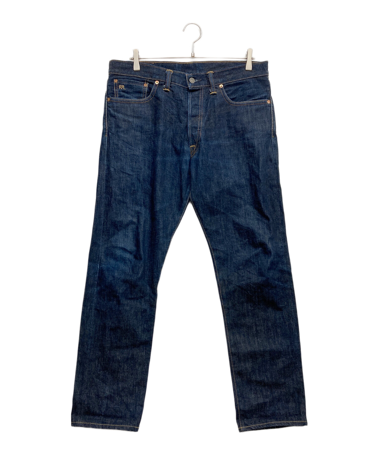 RRL デニム ストレートパンツ 中古・古着通販】RRL (ダブルアールエル) ストレートデニムパンツ