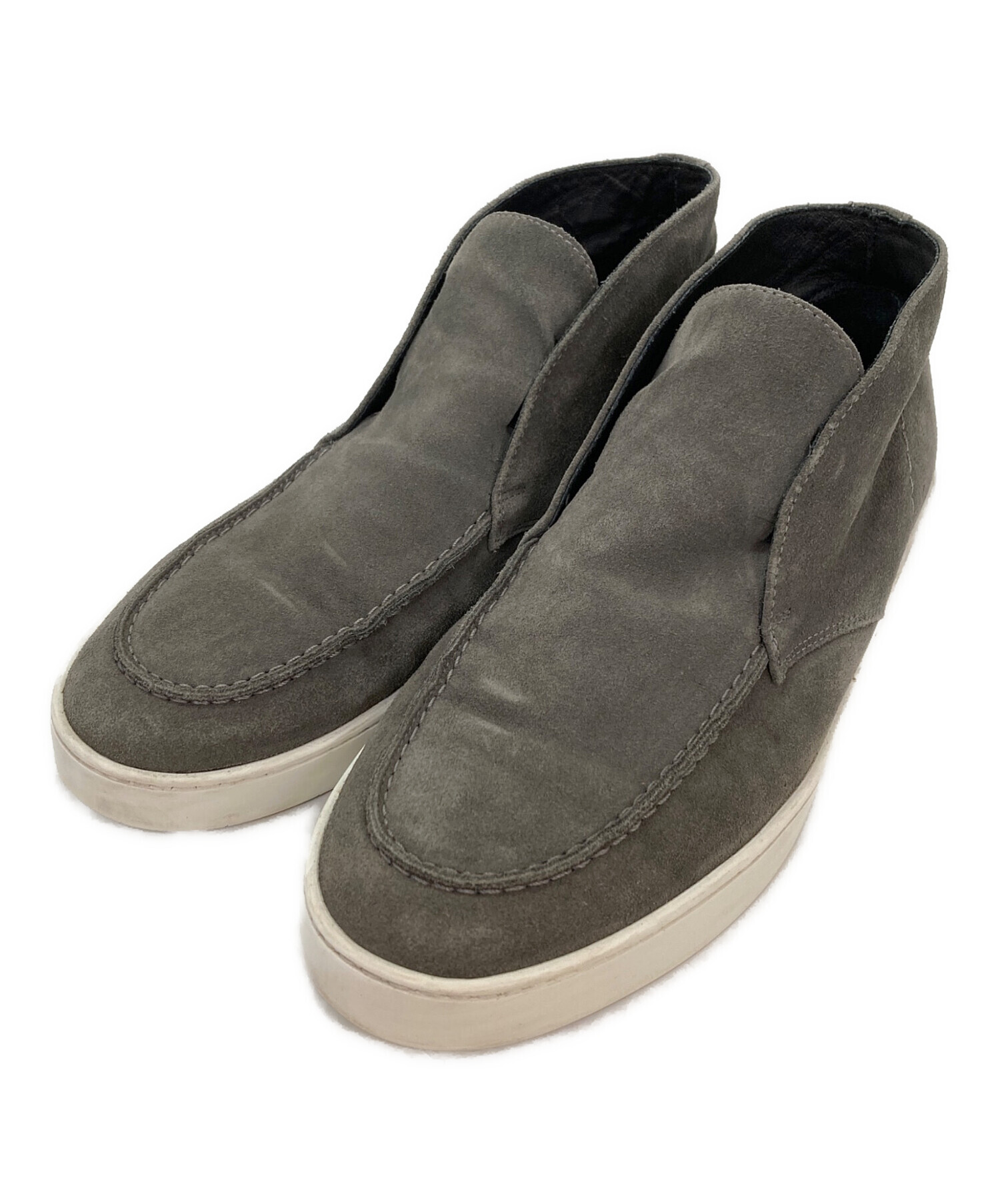 【未使用】PELLICOグレー 36 PELLICO SUNNY ペリーコサニー スエード モカシン スリッポン