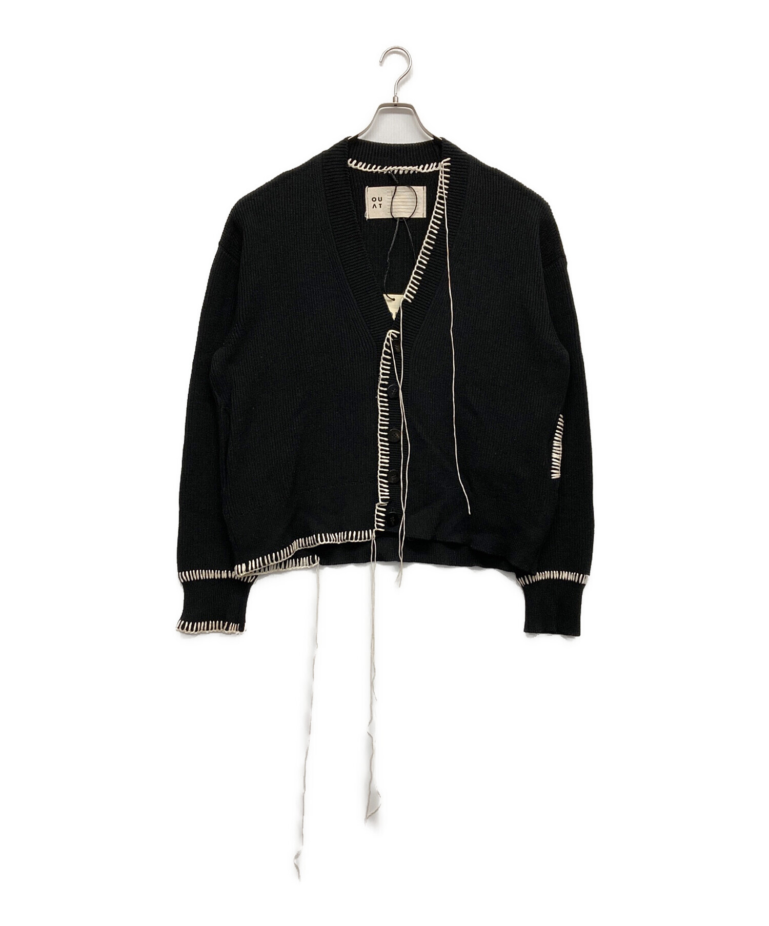中古・古着通販】OUAT (オーユーエーティー) OFFICE CARDIGAN ブラック 