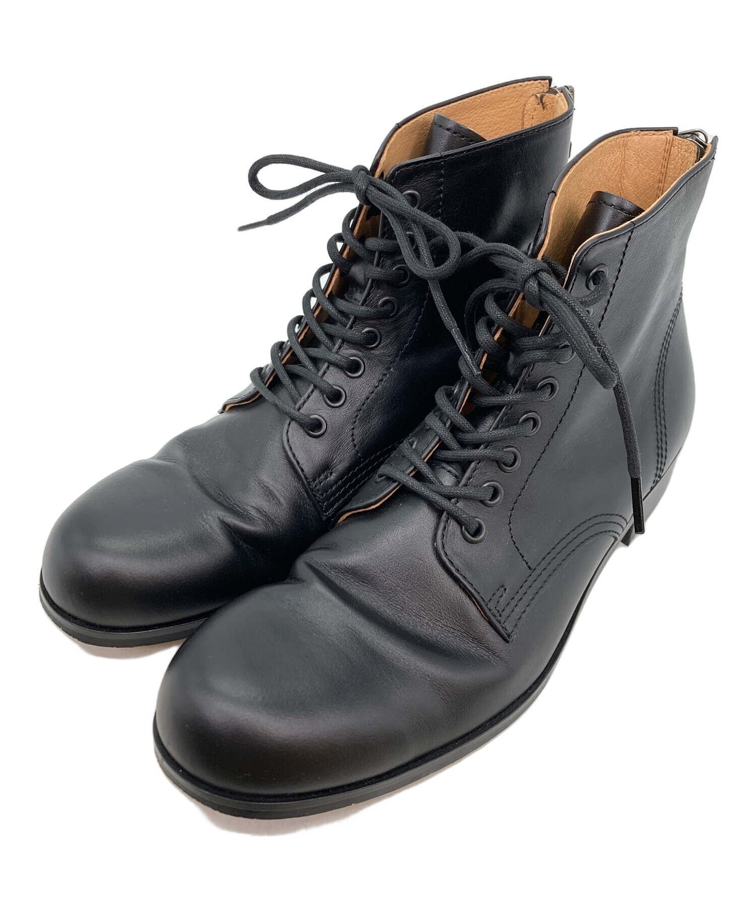 PADRONE ブラック レースアップシューズ 40 中古・古着通販】PADRONE (パドローネ) レースアップブーツ ブラック