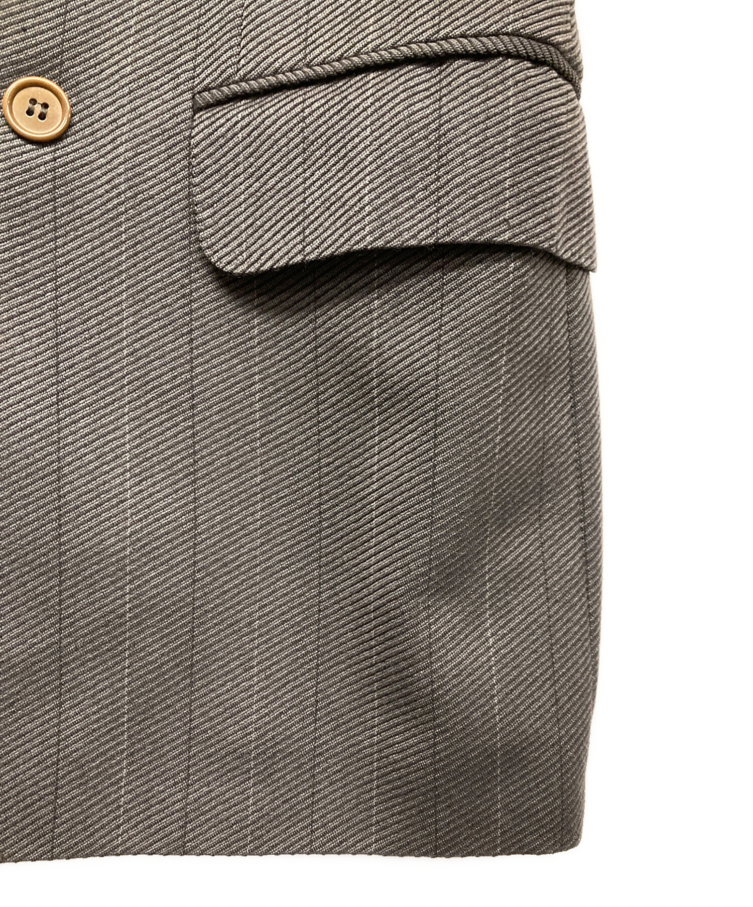 中古・古着通販】LANVIN (ランバン) ウールジャケット ブラウン サイズ