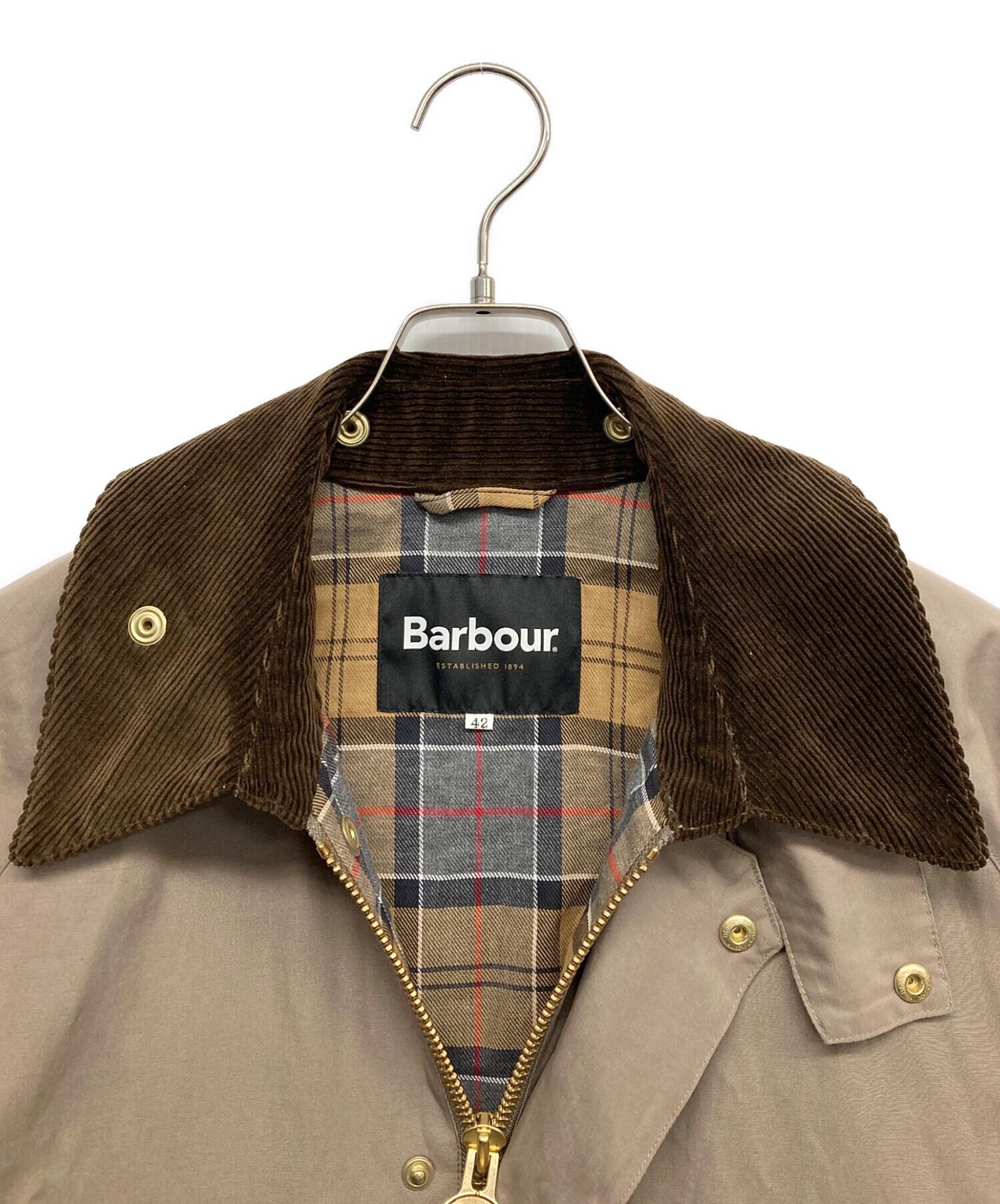 【激安】新品タグ付き　バブアー　BORROWDALE 42 中古・古着通販】Barbour (バブアー) BORROWDALE ベージュ サイズ:42
