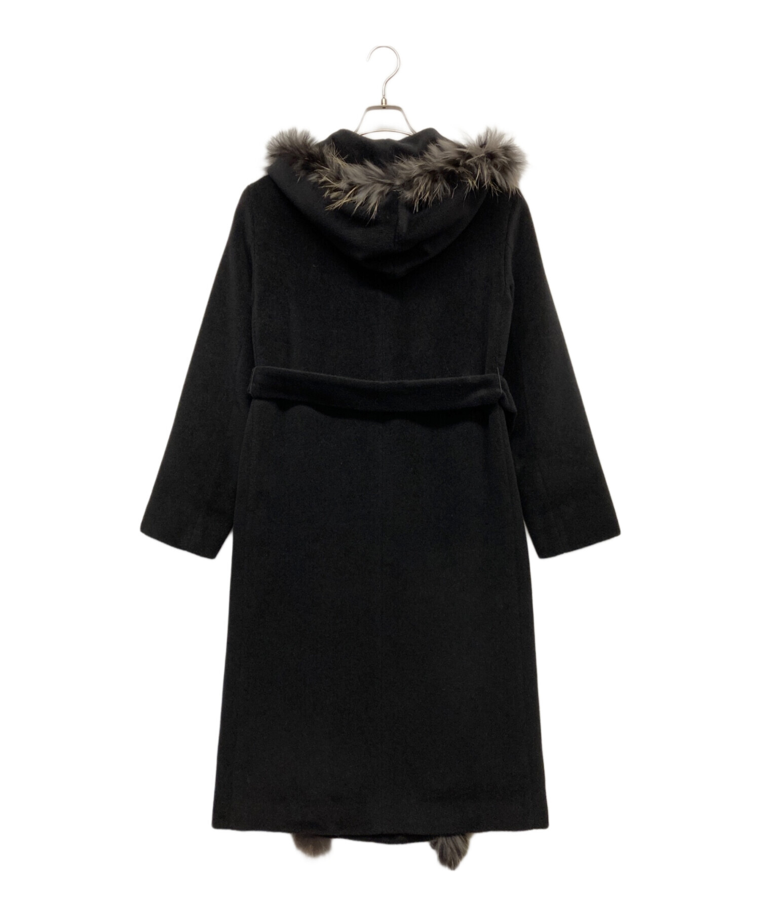 中古・古着通販】MARELLA (マレーラ) ロングウールコート ブラック 