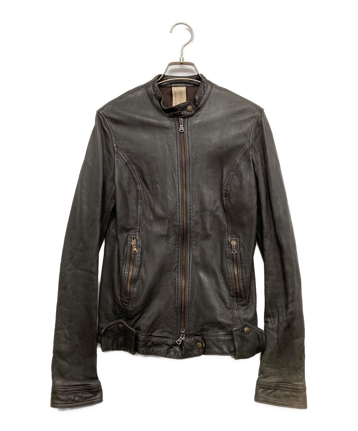 中古・古着通販】VERA PELLE (ベラペレ) レザージャケット ブラック